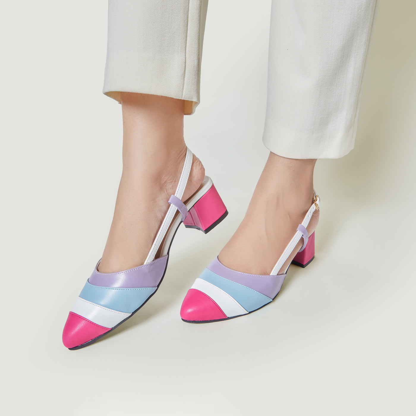 Mules in Mulberry by - High Quality Women Mules LYA1271