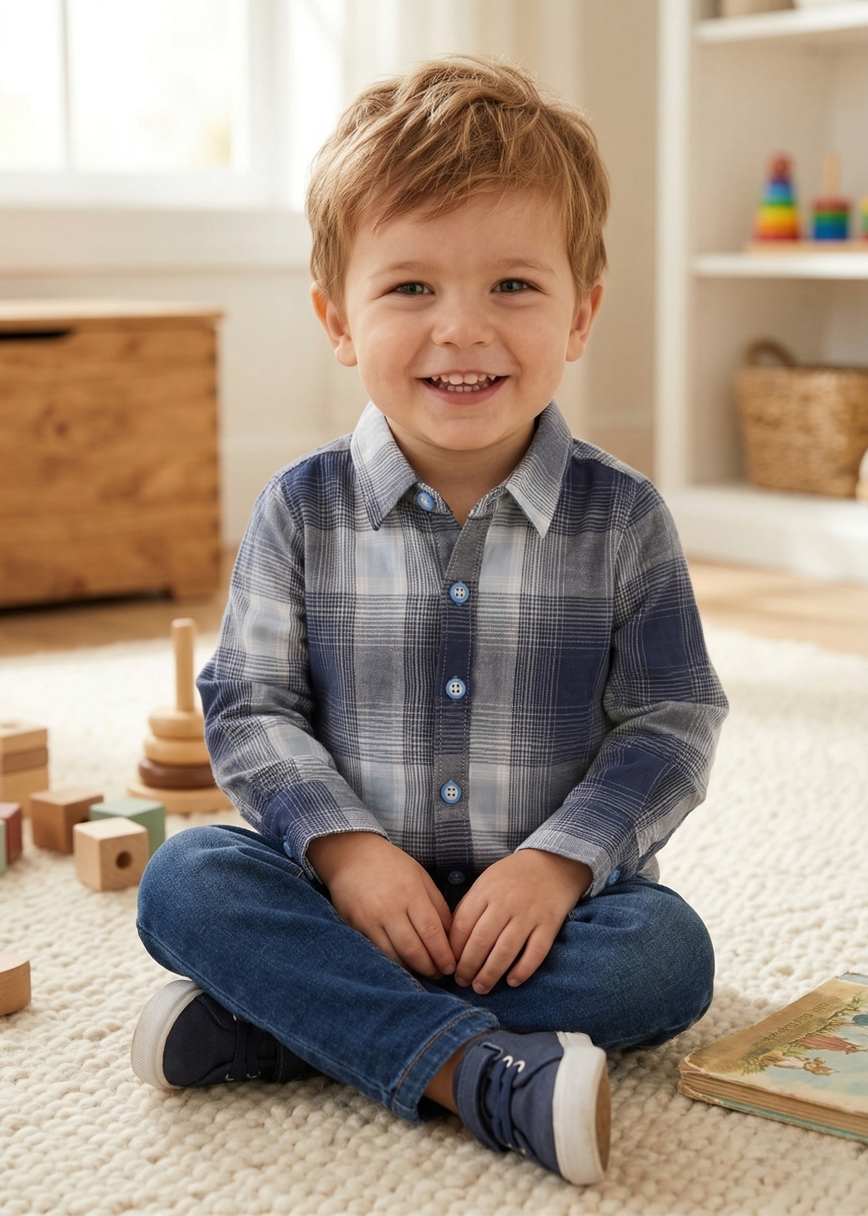 flannel Casual Shirt in Multi