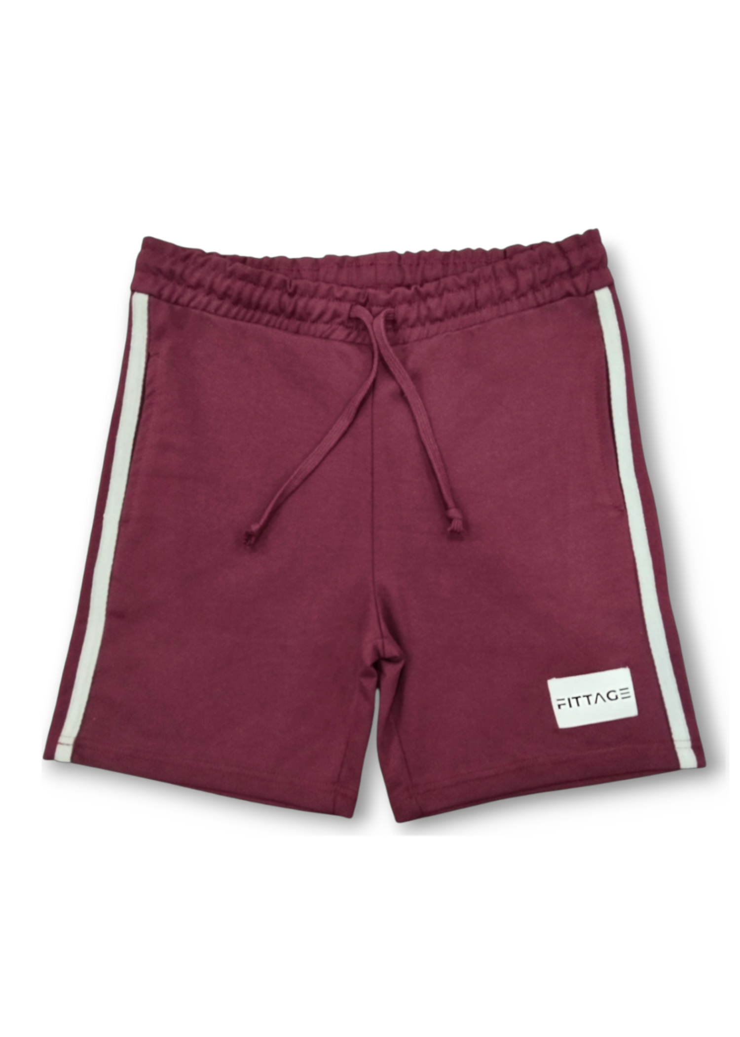terry Shorts in Maroon