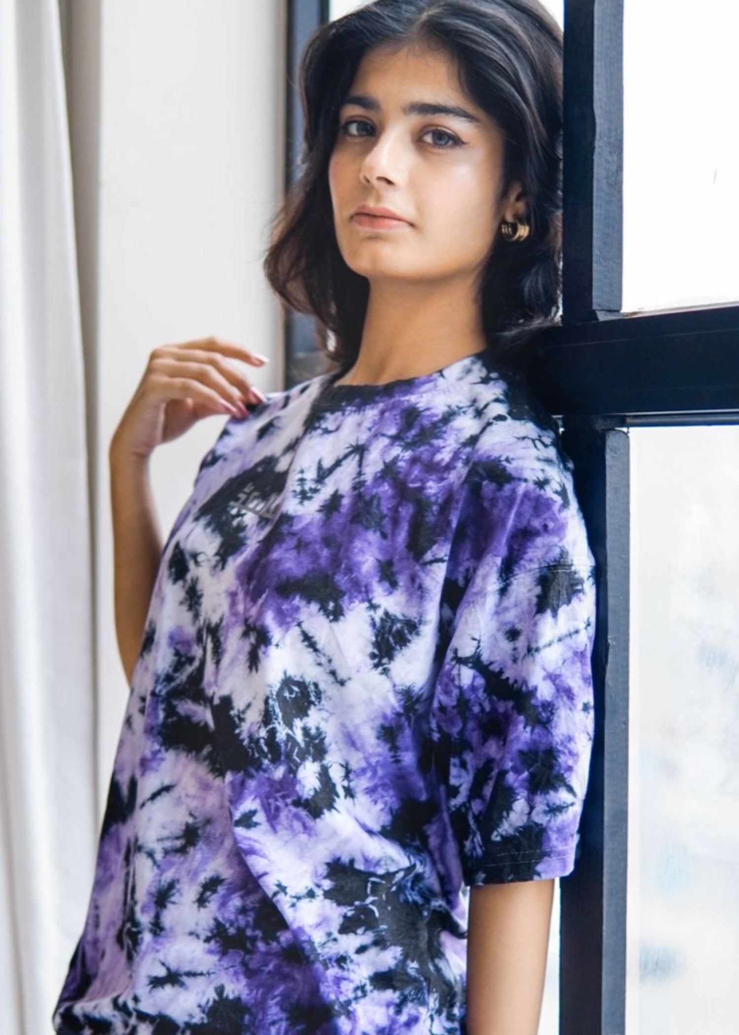 polycotton T Shirt in Royal purple