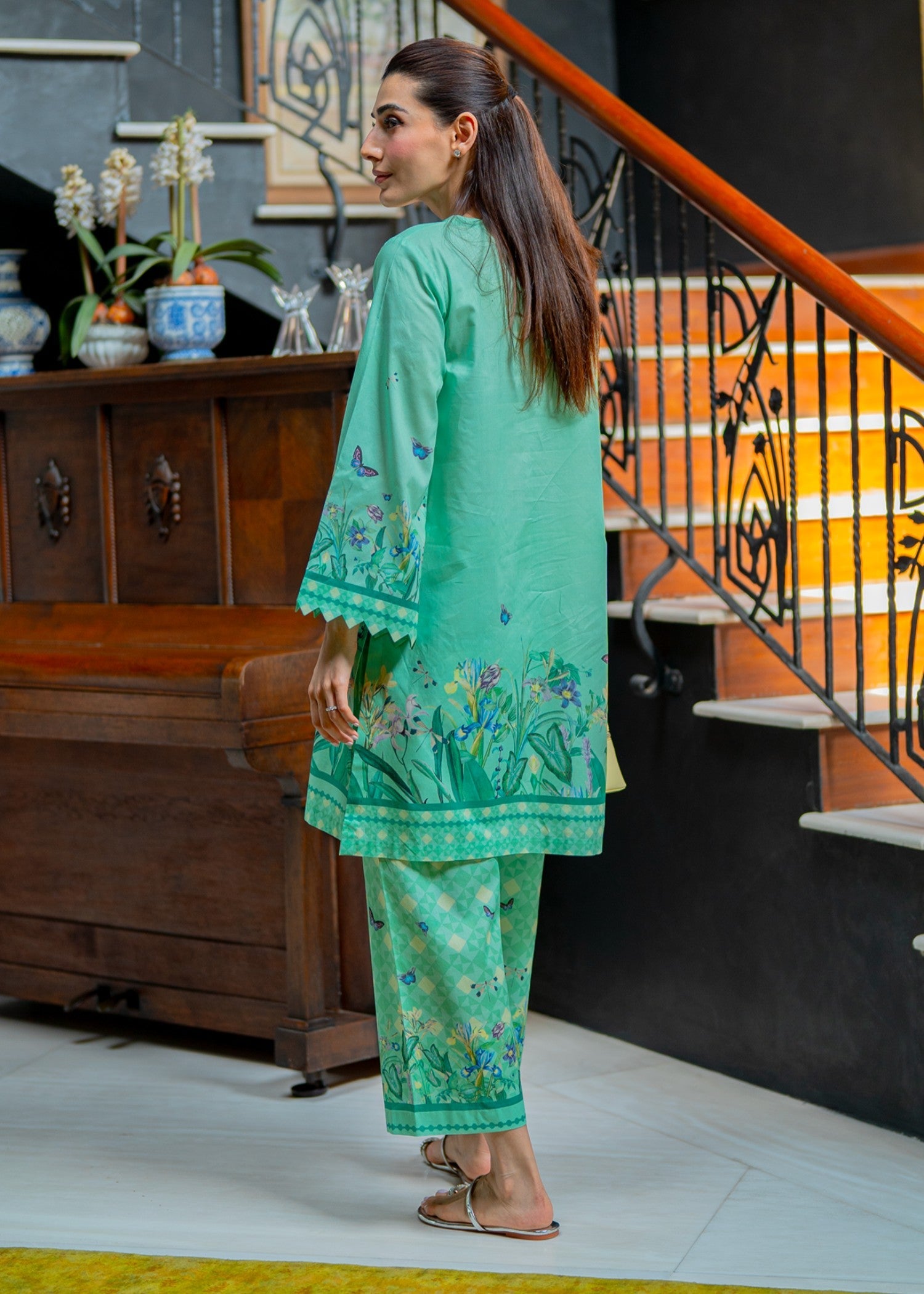 cambric Unstitched in Mint green