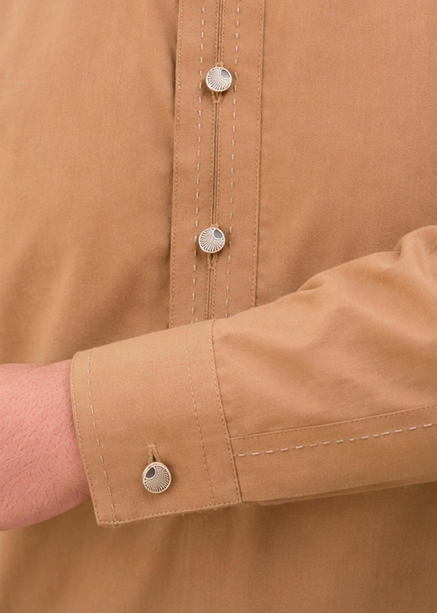 wash & wear Shalwar Kameez in Caramel brown