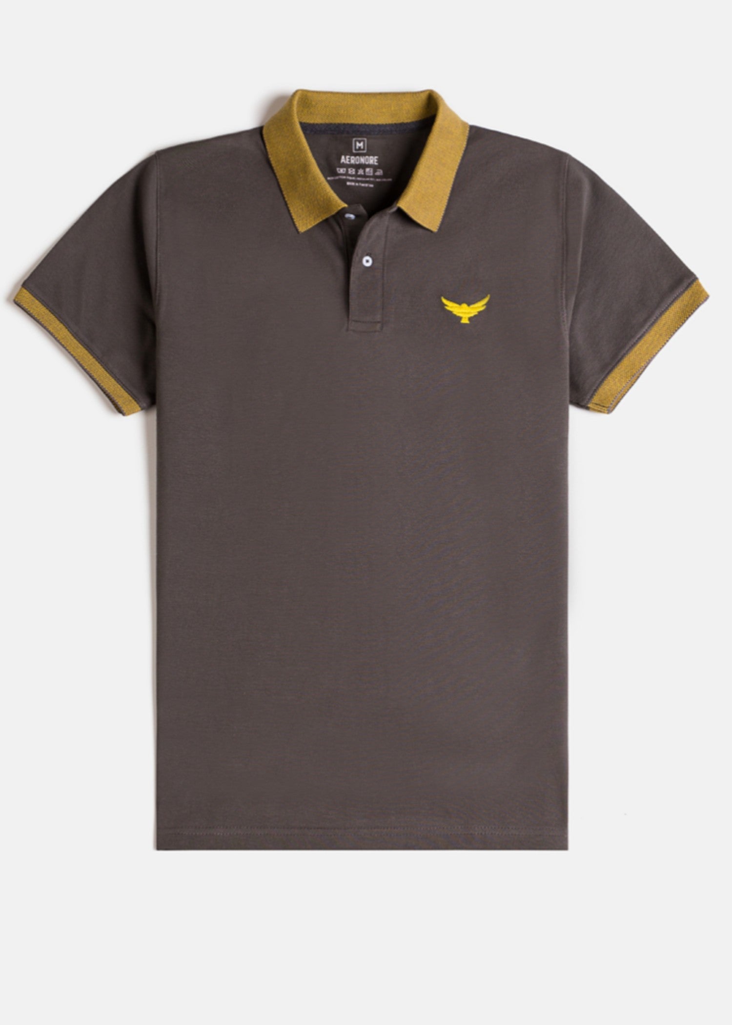 picot Polo Shirt in Hazelwood brown