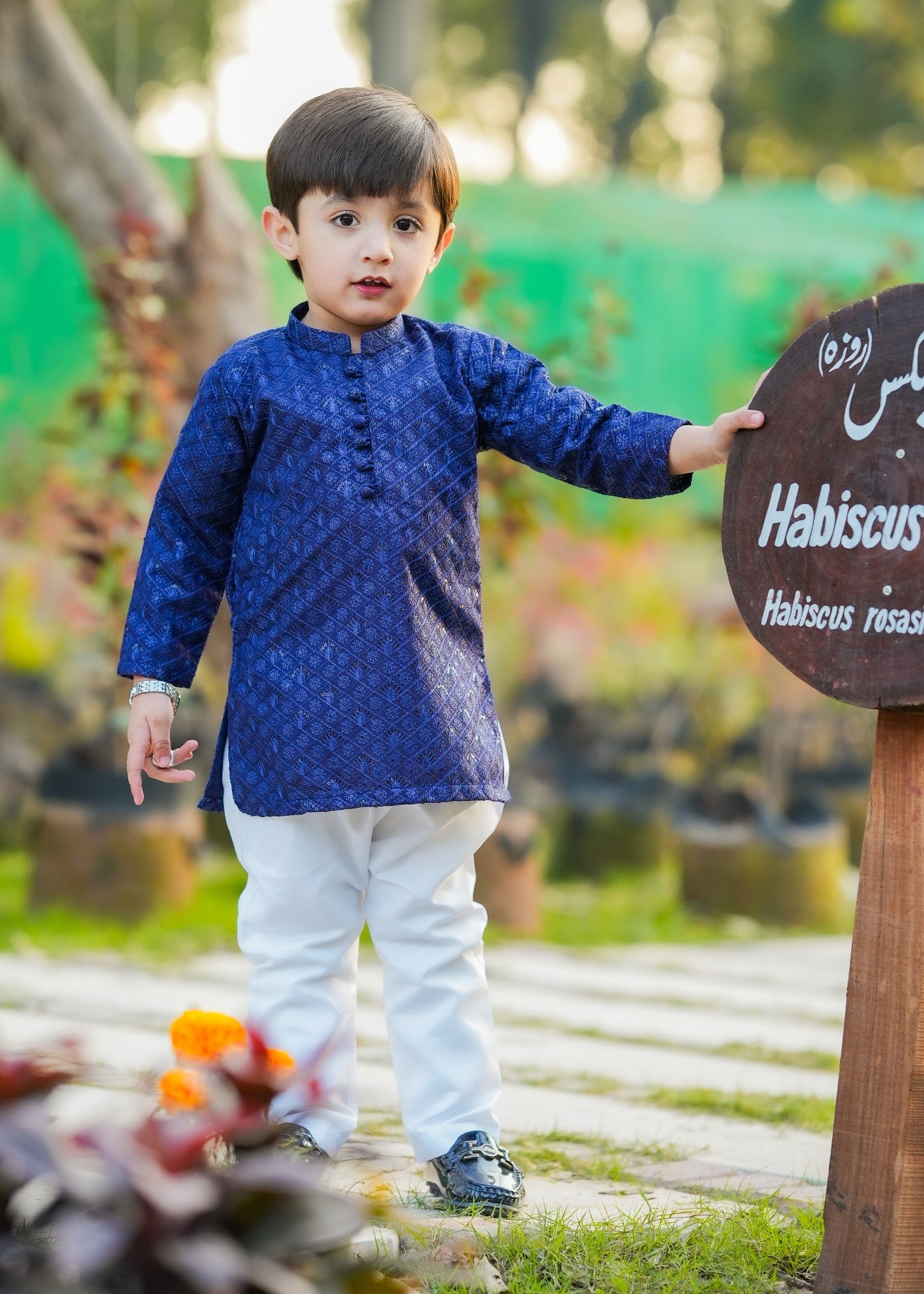 masuri Kurta in Cobalt blue