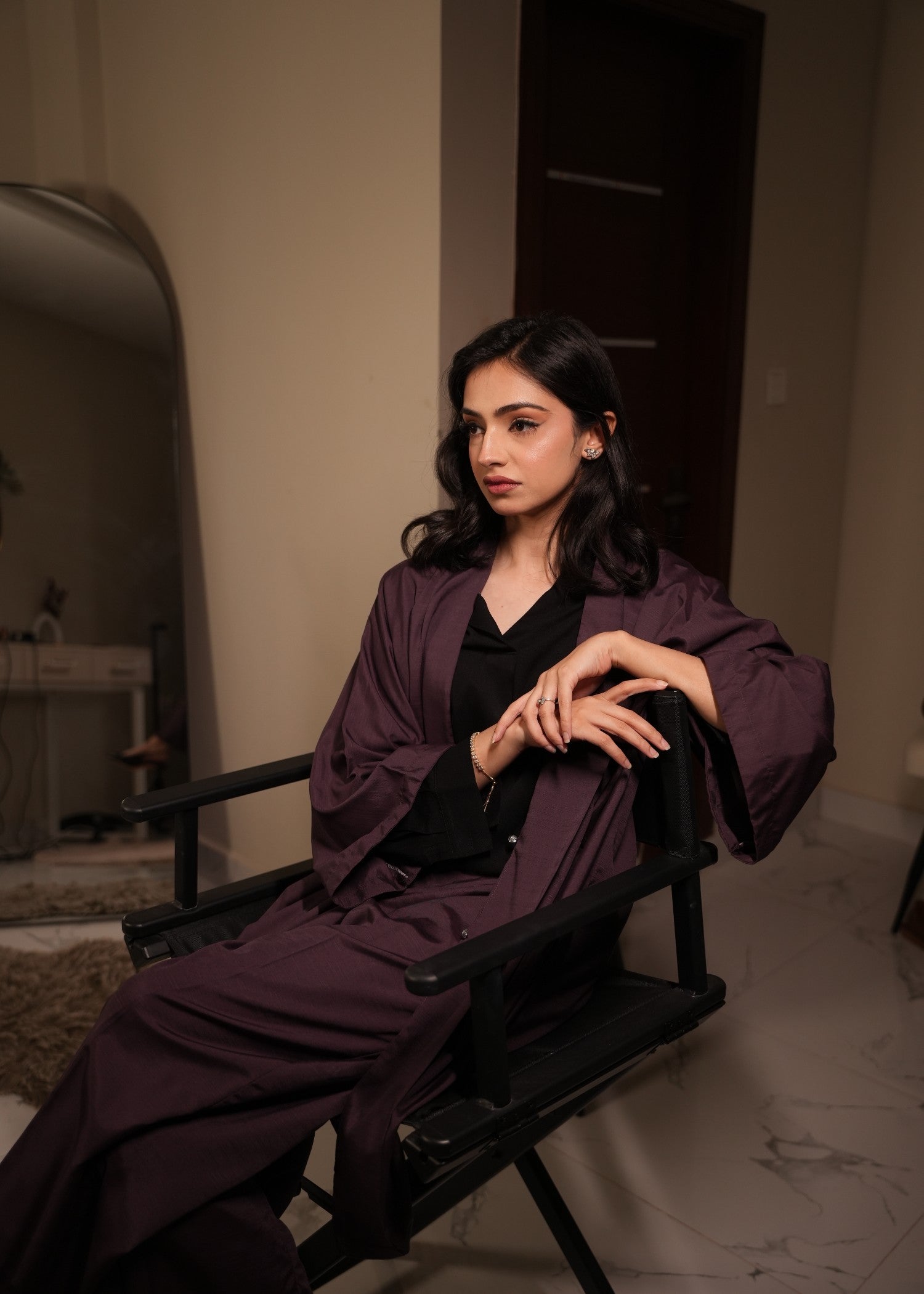 wash & wear Co Ord Sets in Purple