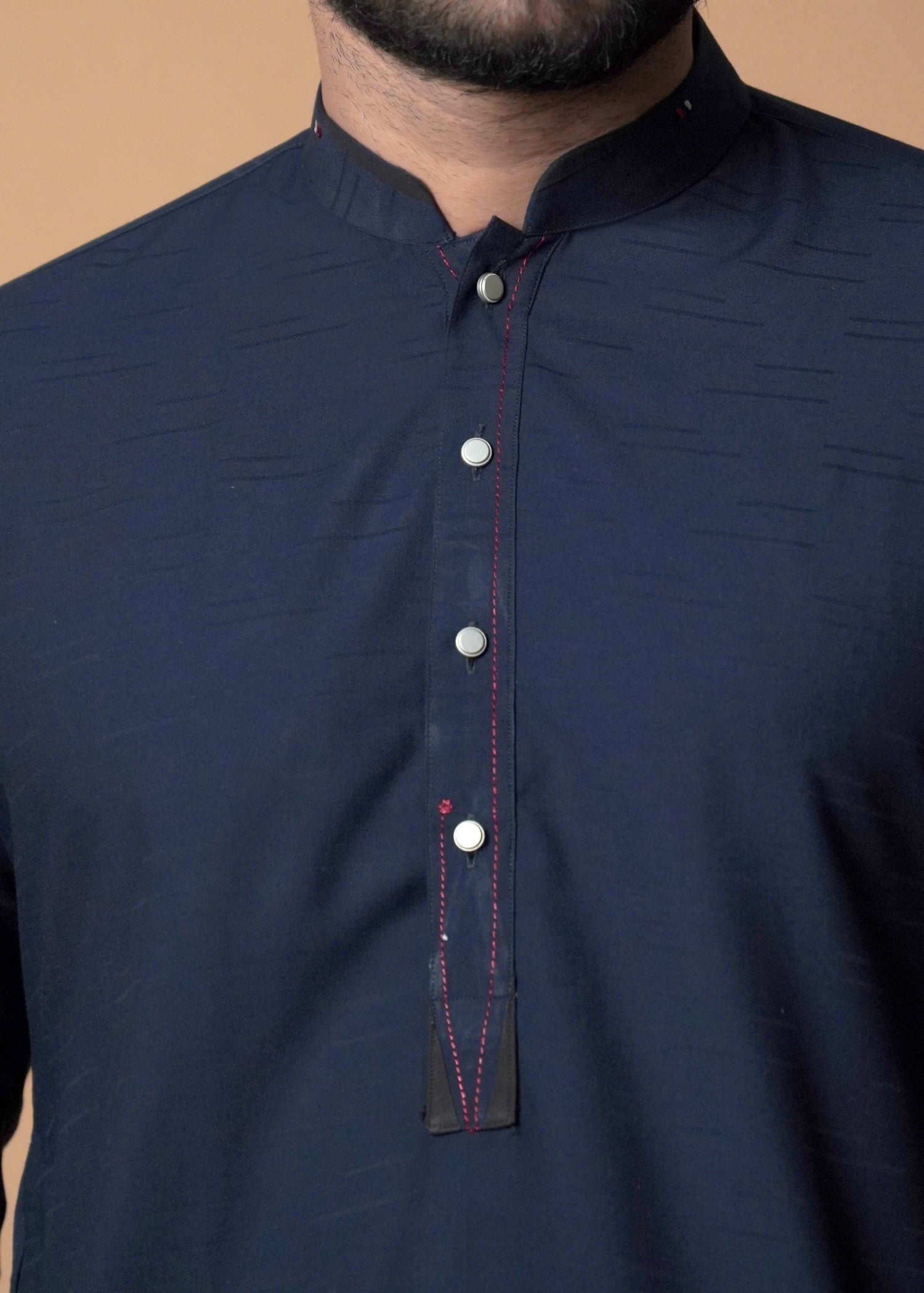 cotton viscose Shalwar Kameez in Navy blue