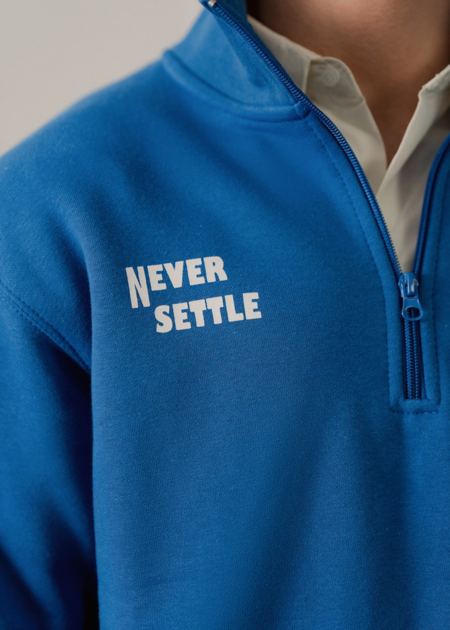 fleece Sweatshirt in Royal blue