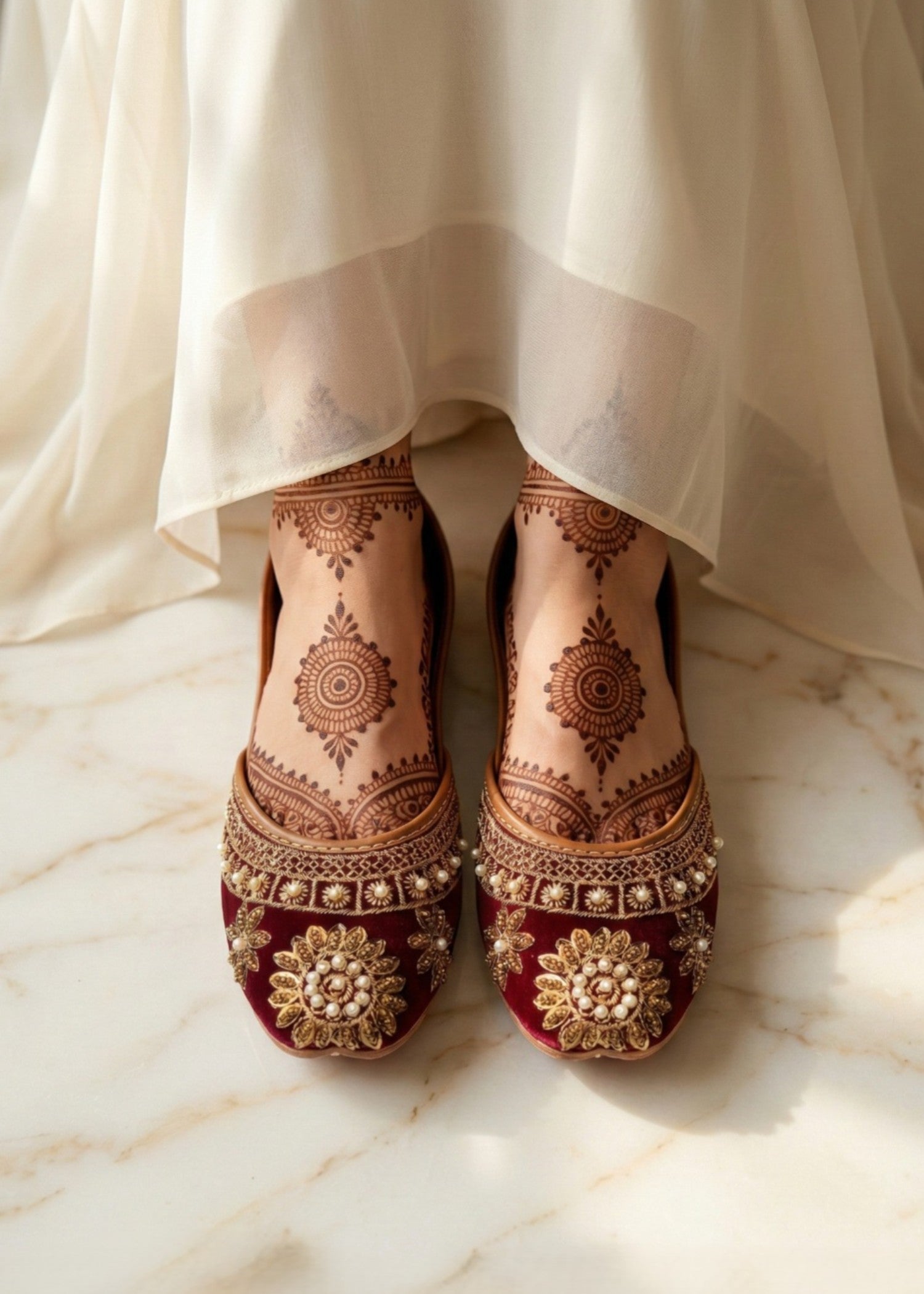 Khussa in Maroon by - High Quality Women Khussa TVP5918
