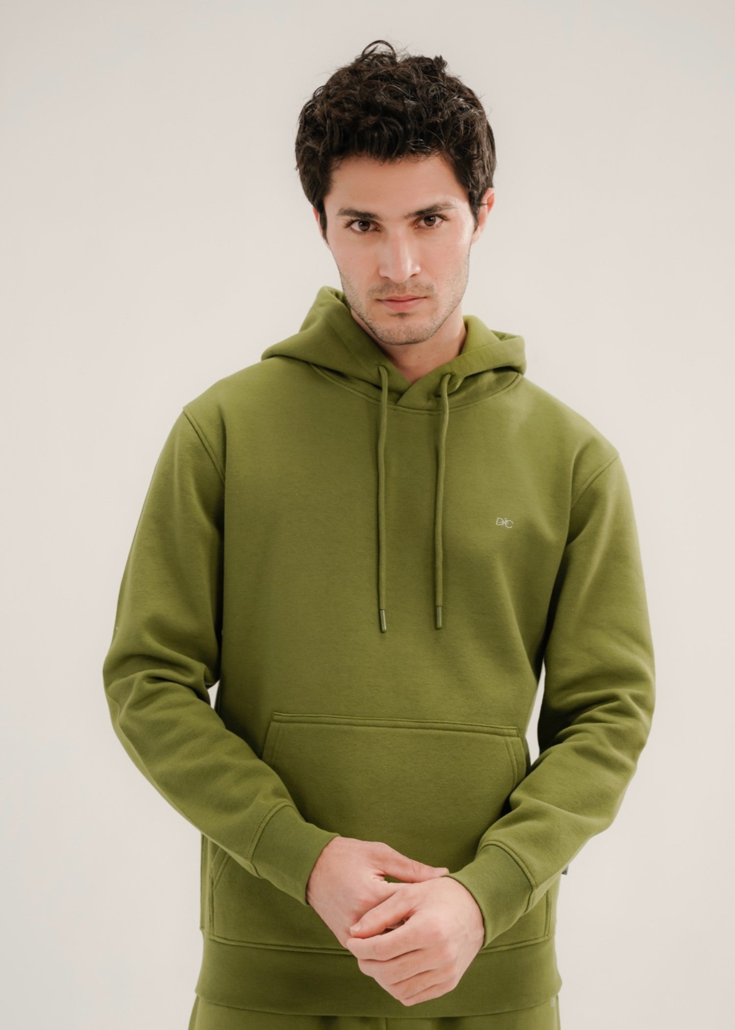 fleece Hoodie in Apple green