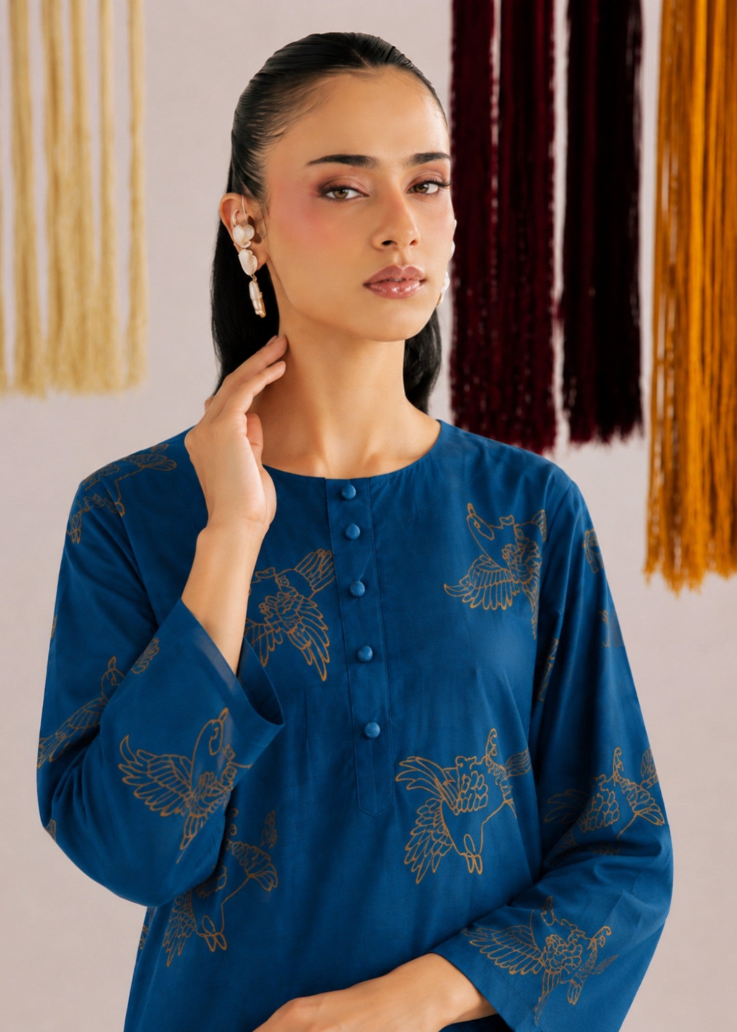 linen Co Ord Sets in Cobalt blue