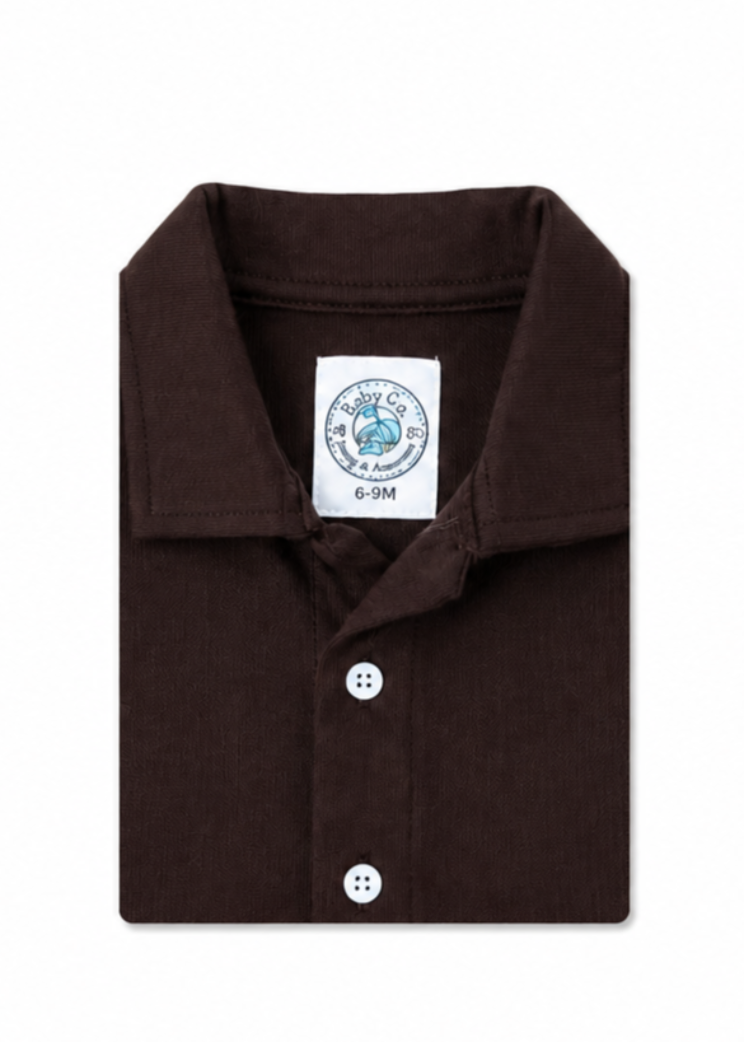 polyester nylon Casual Shirt in Chocolate brown
