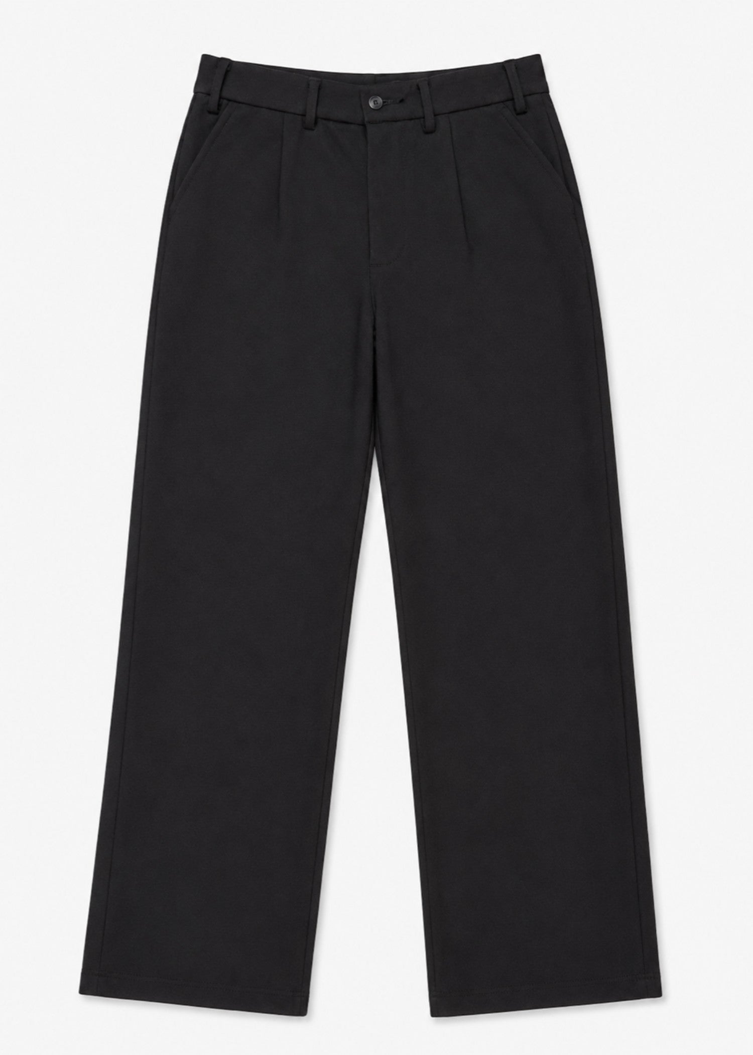 interlock knit Pants in Black