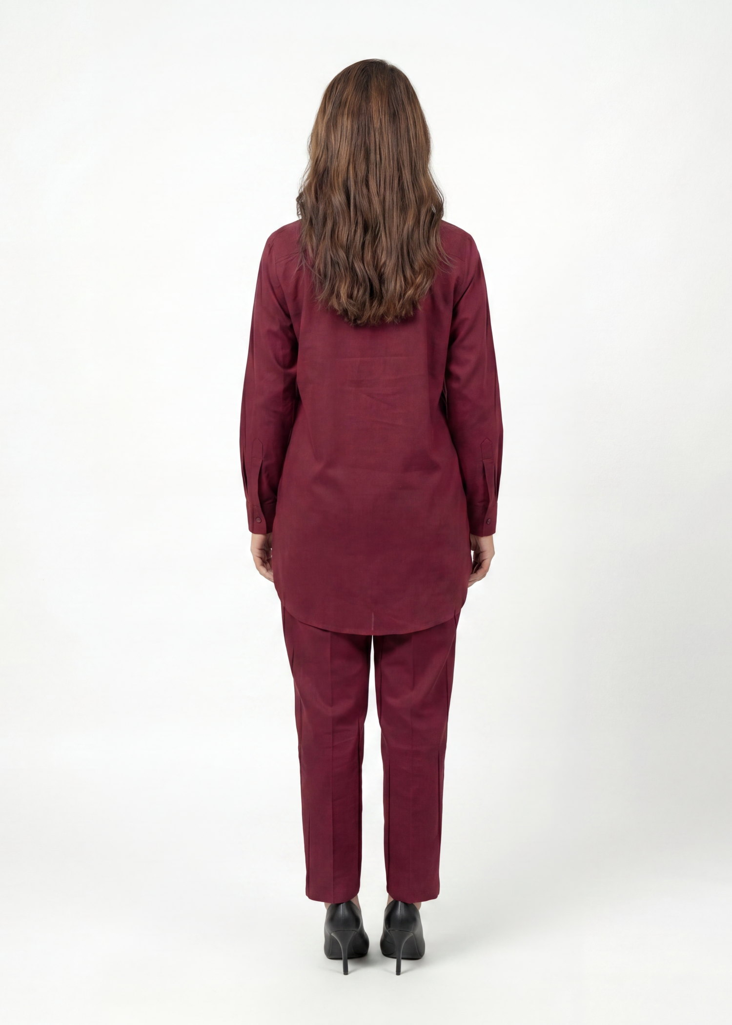 cotton Co ord Sets in Berry red