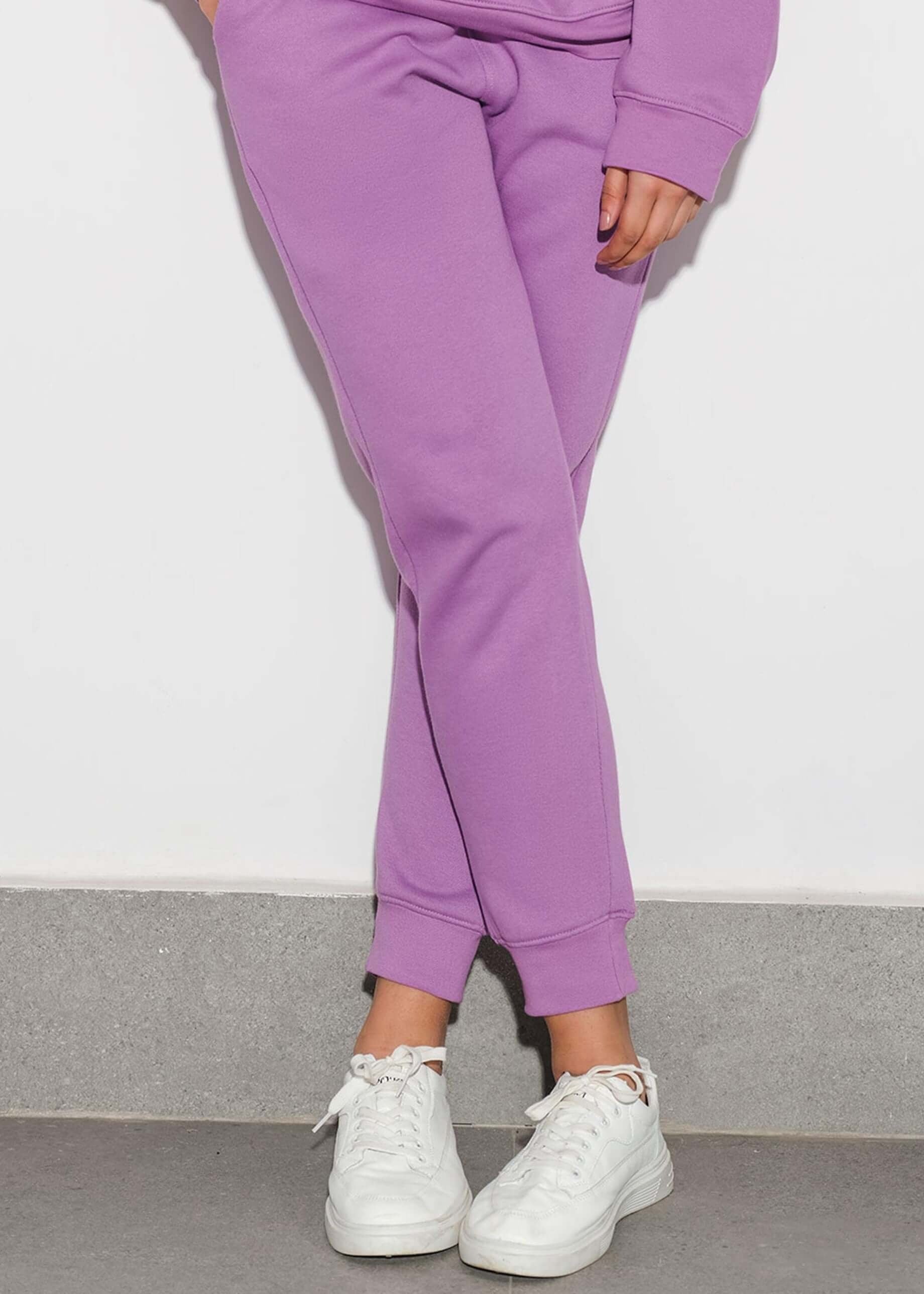 fleece Trousers in Lilac