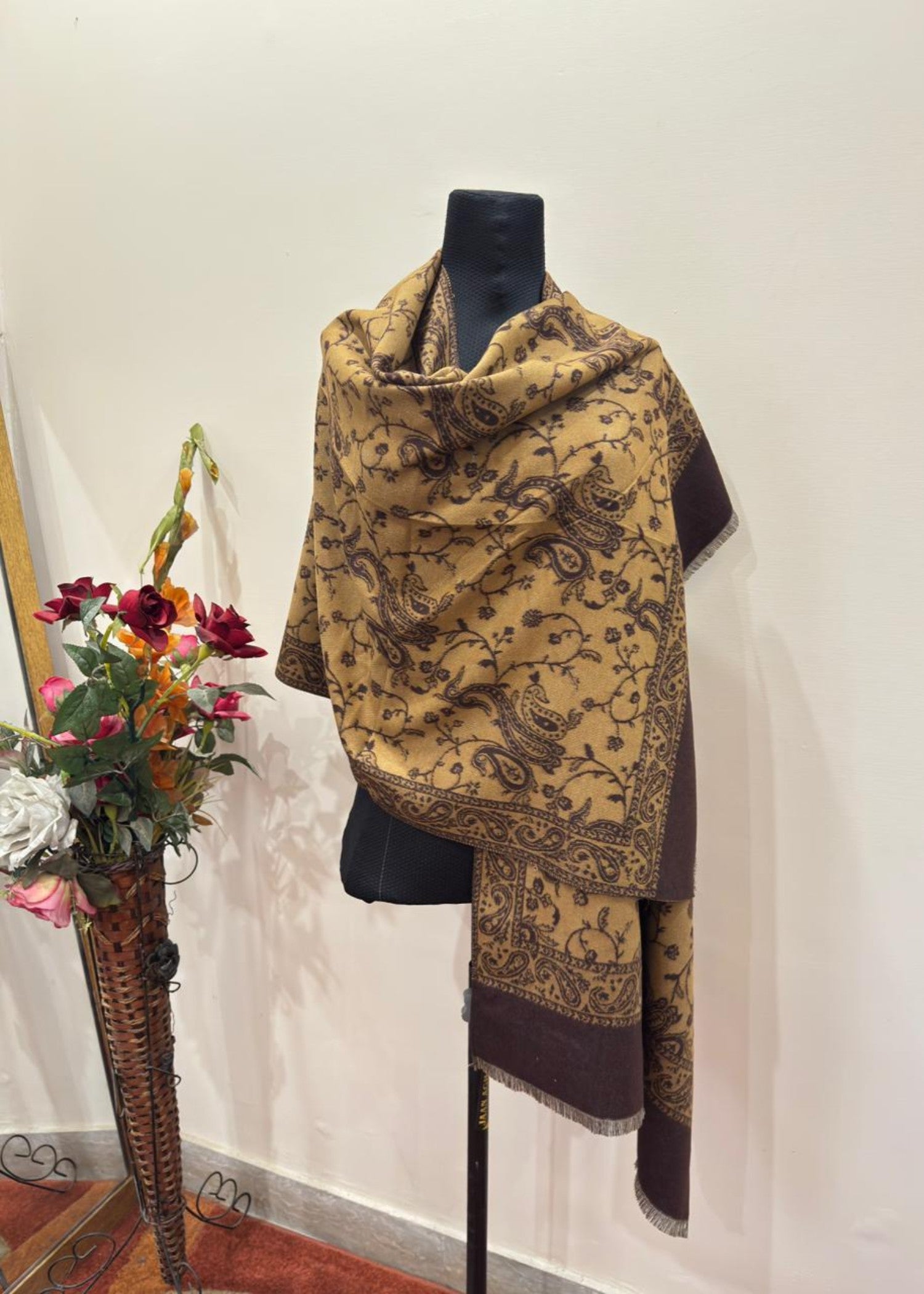 Shawl in Dark brown Color by - Trendy Women Shawl PNY9538
