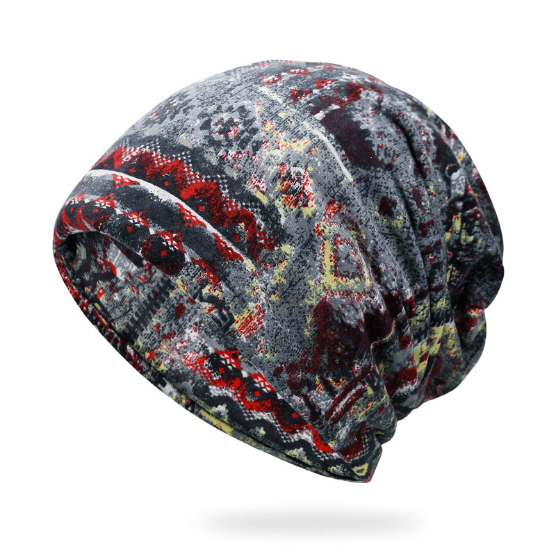Fashion Men'S and Women'S Fashion Owl Print Riding Bib Hat Dual-Use