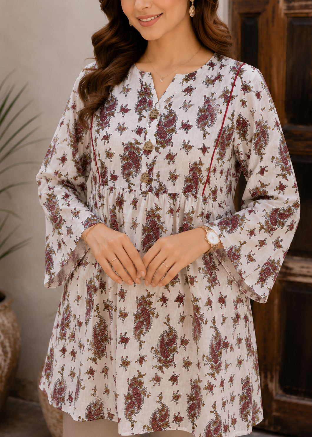 lawn Tunic in White