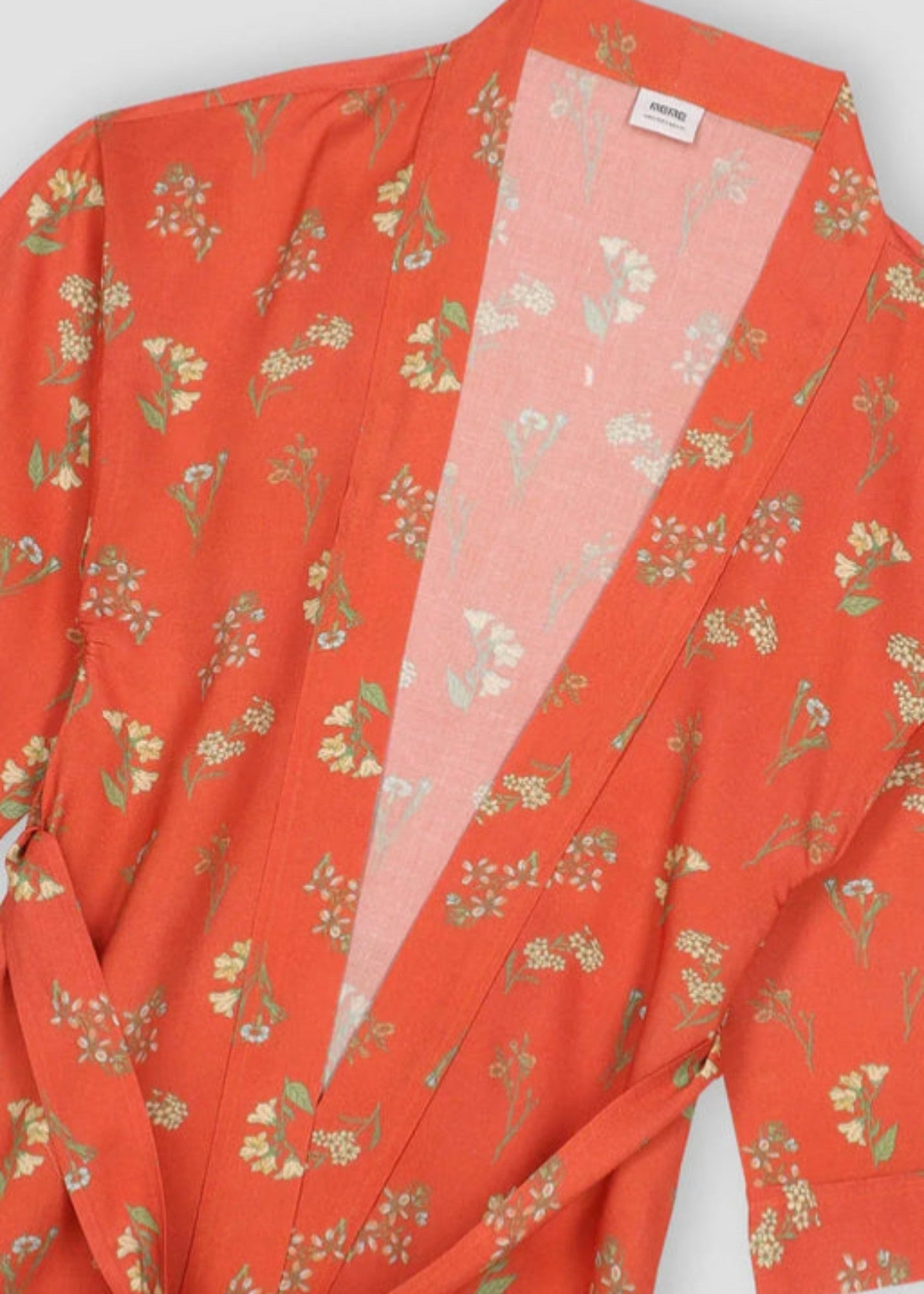 cotton Gown in Tangerine