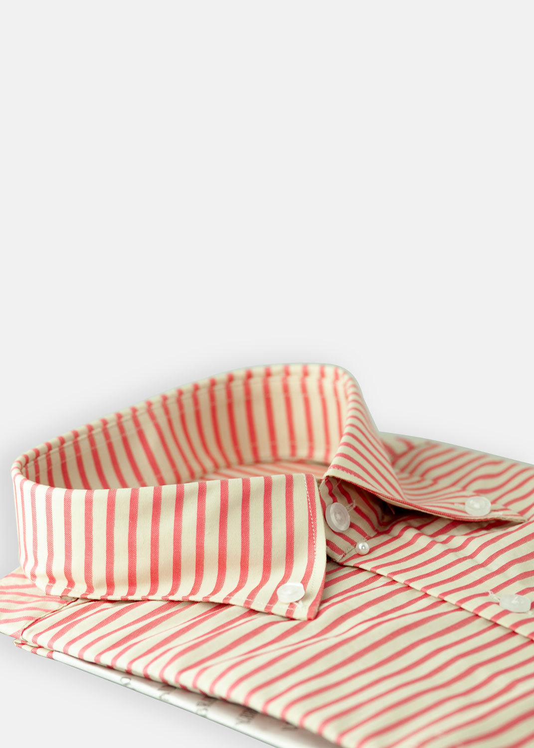 cotton Formal Shirt in Beige, rust red