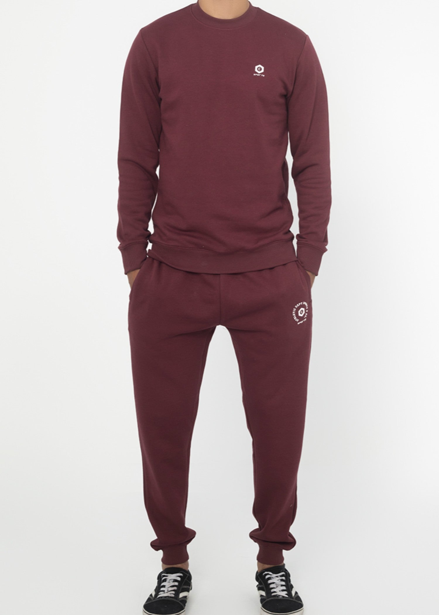 fleece Tracksuit in Claret