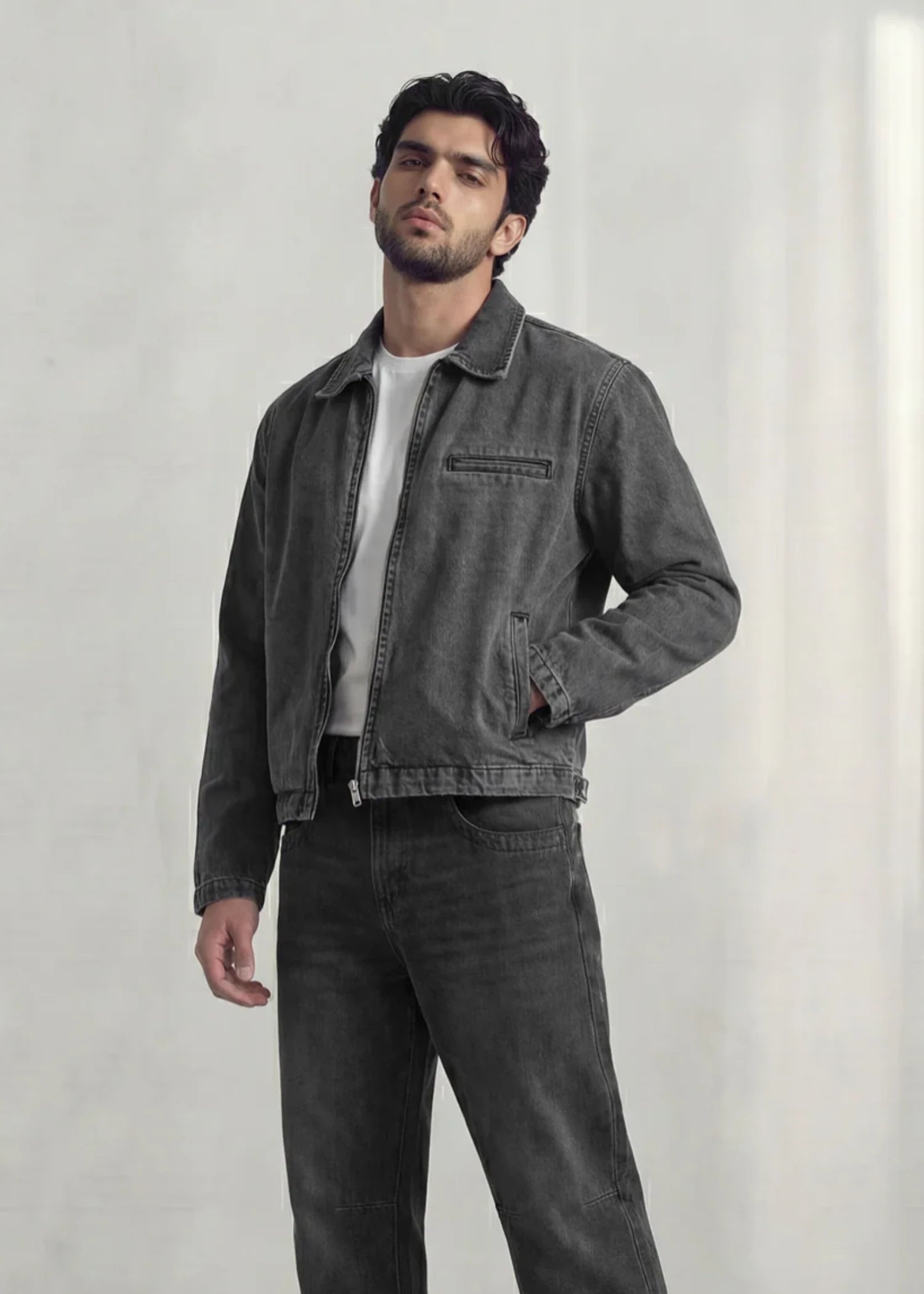 denim Jacket in Grey
