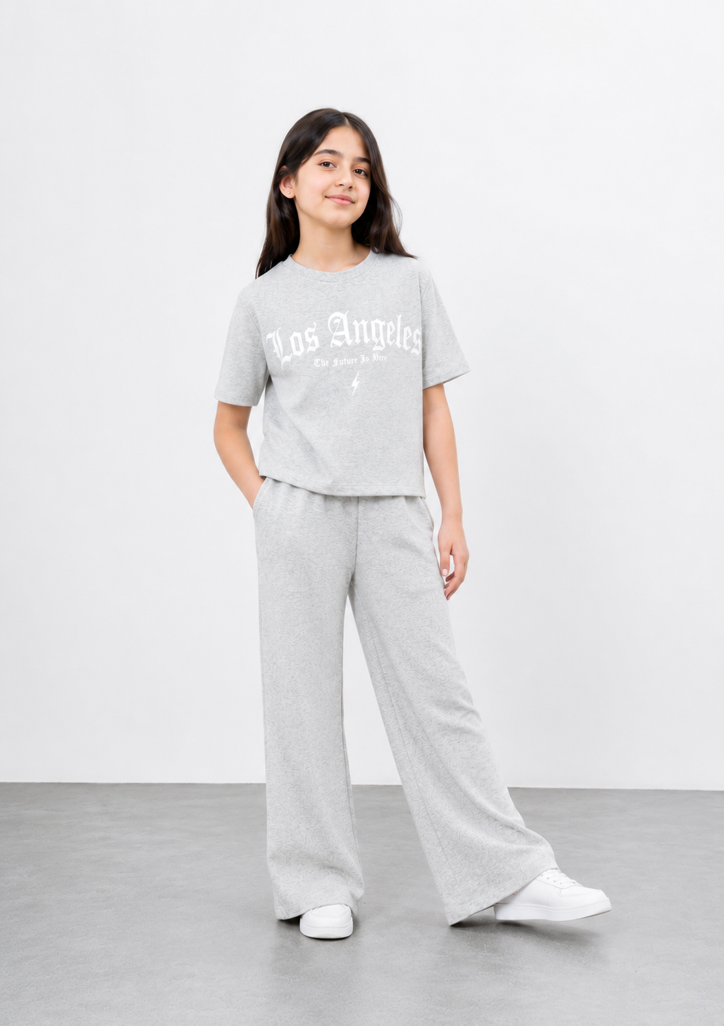 Co Ord Sets in Pastel grey