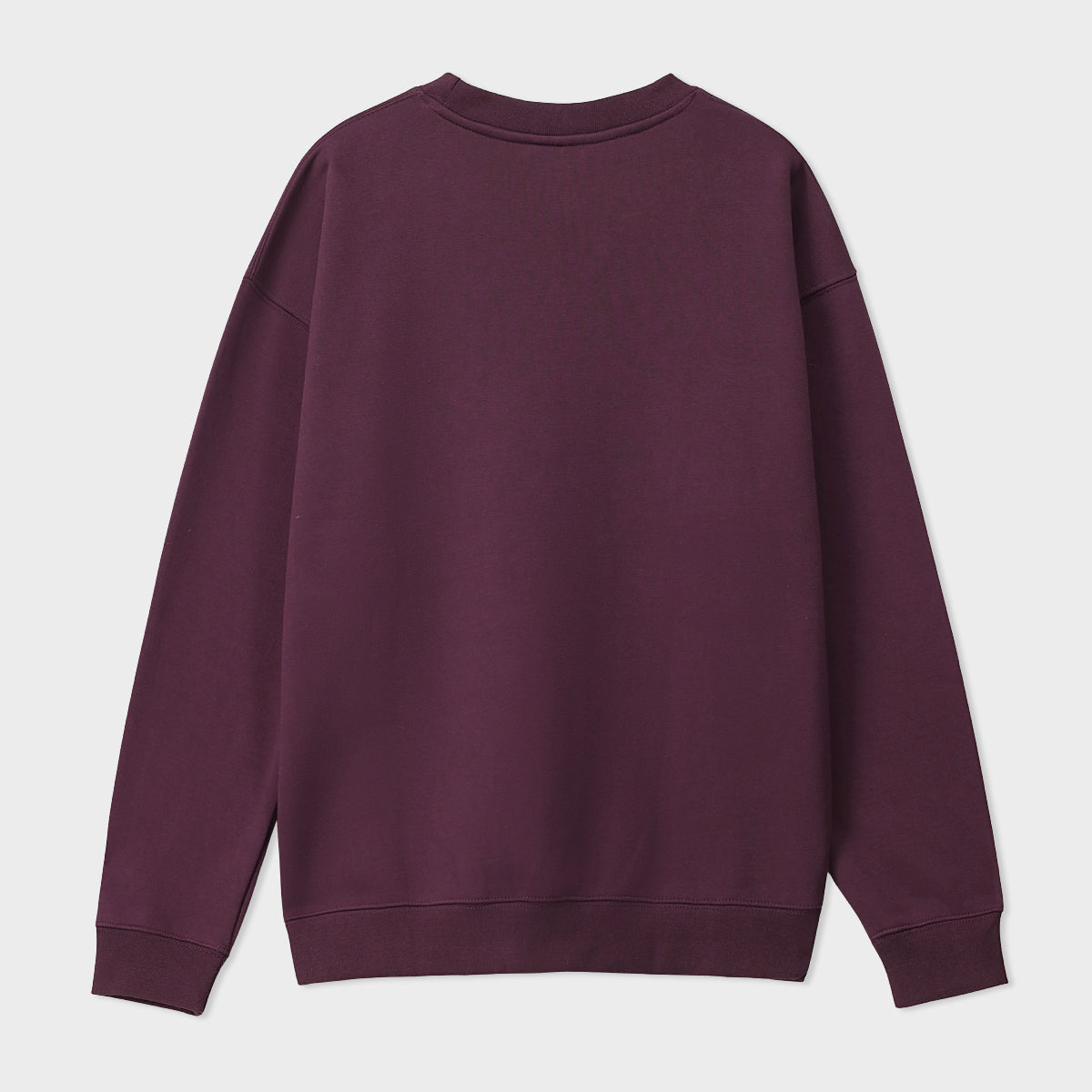 polycotton Sweatshirt in Plum purple
