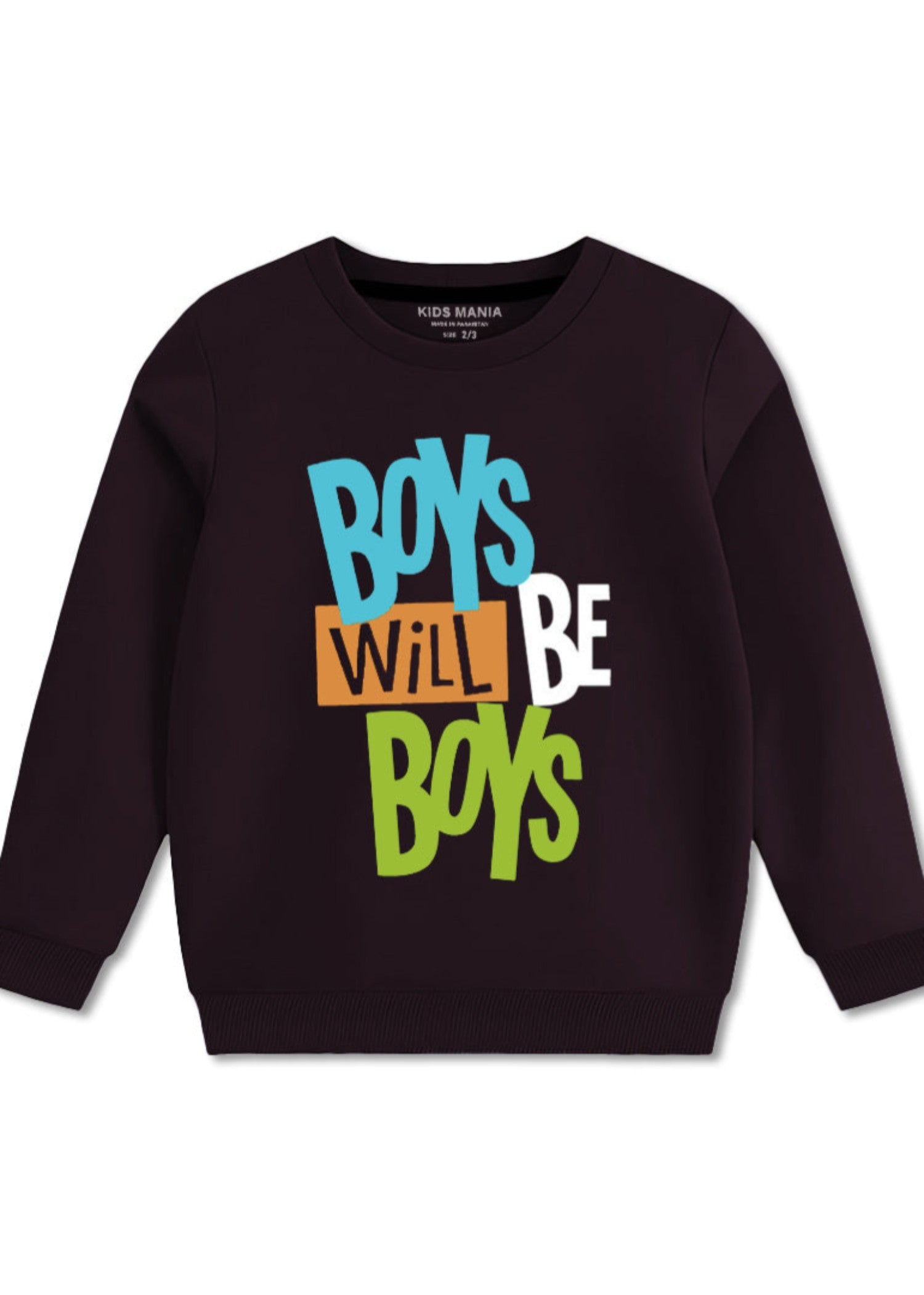 fleece Sweatshirt in Burgundy