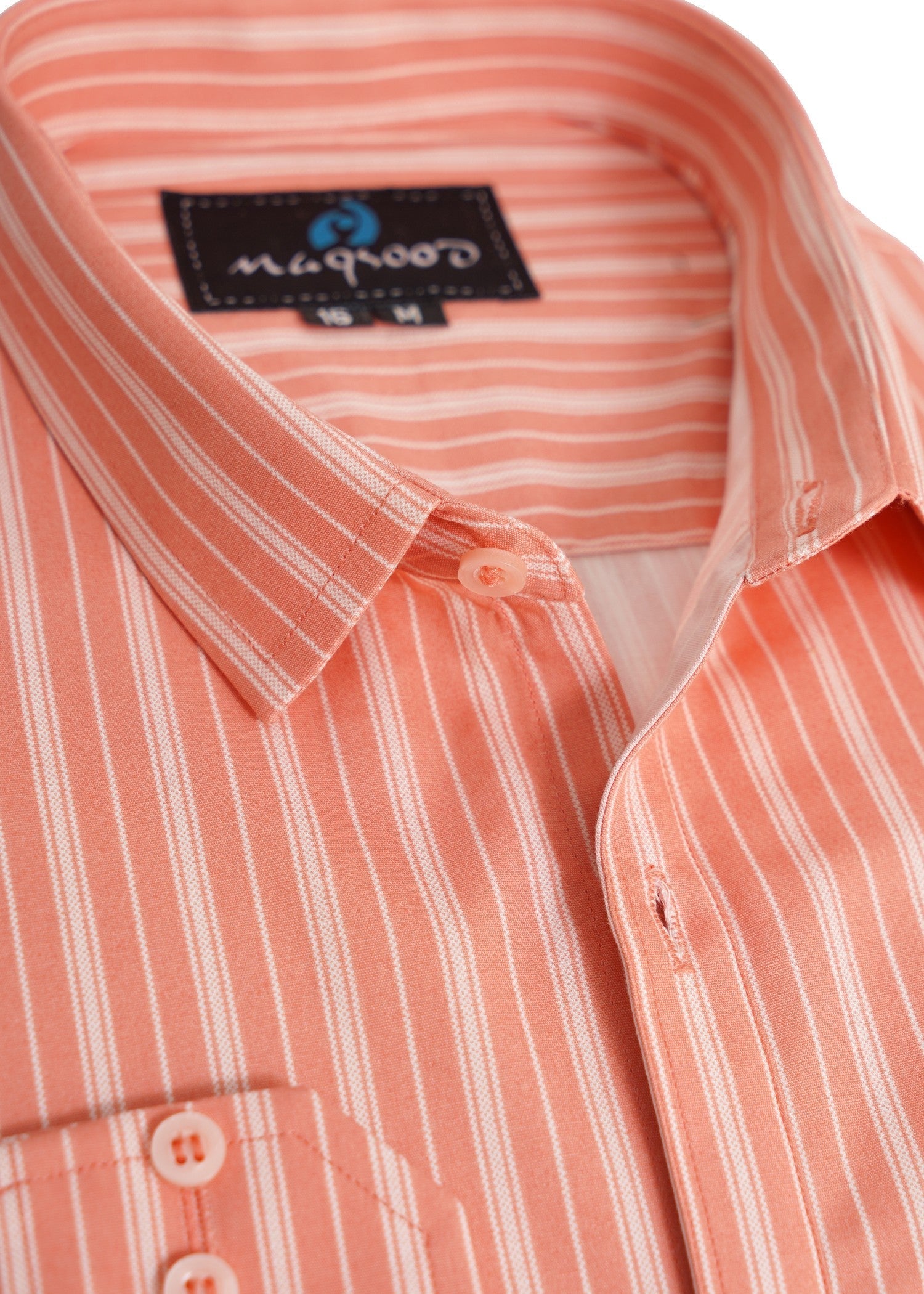 cotton Casual Shirt in Light salmon