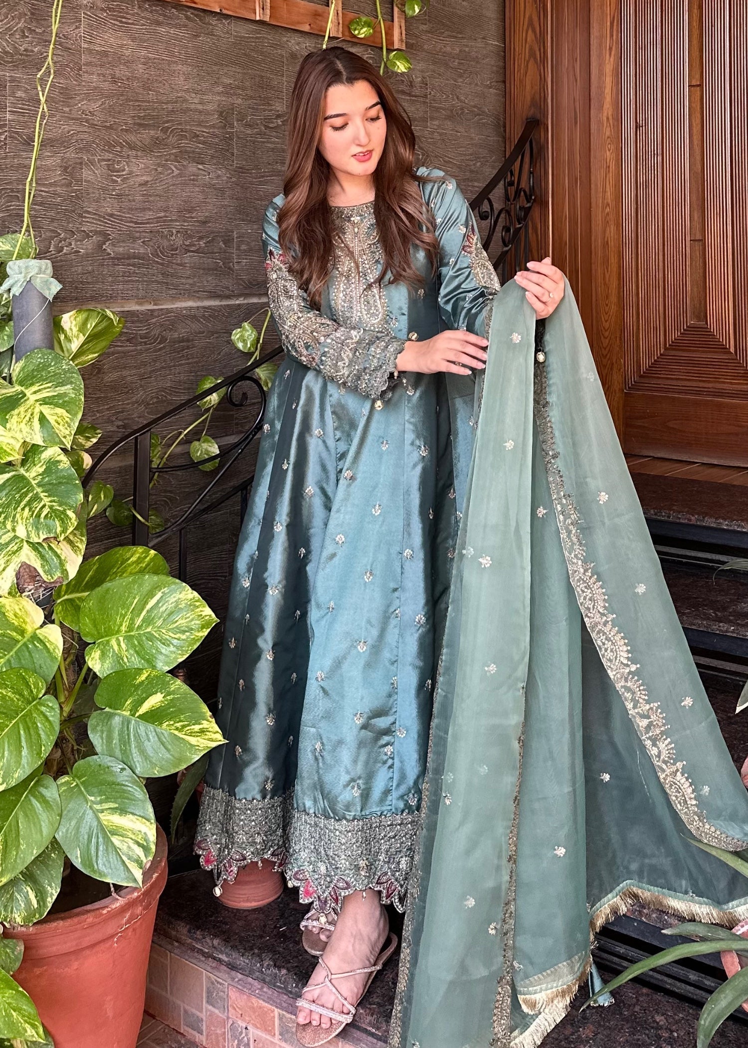 silk Maxi in Frost blue