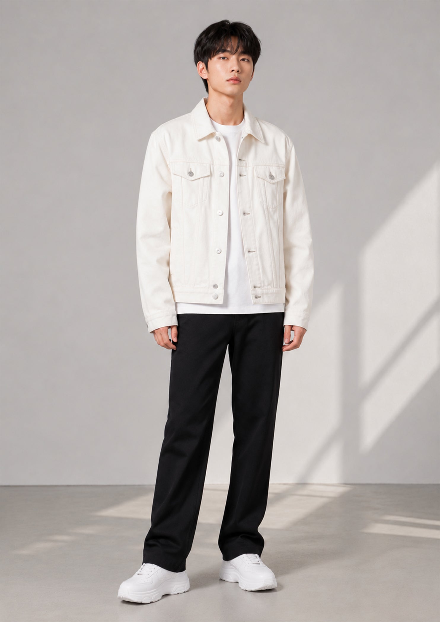 denim Jacket in White