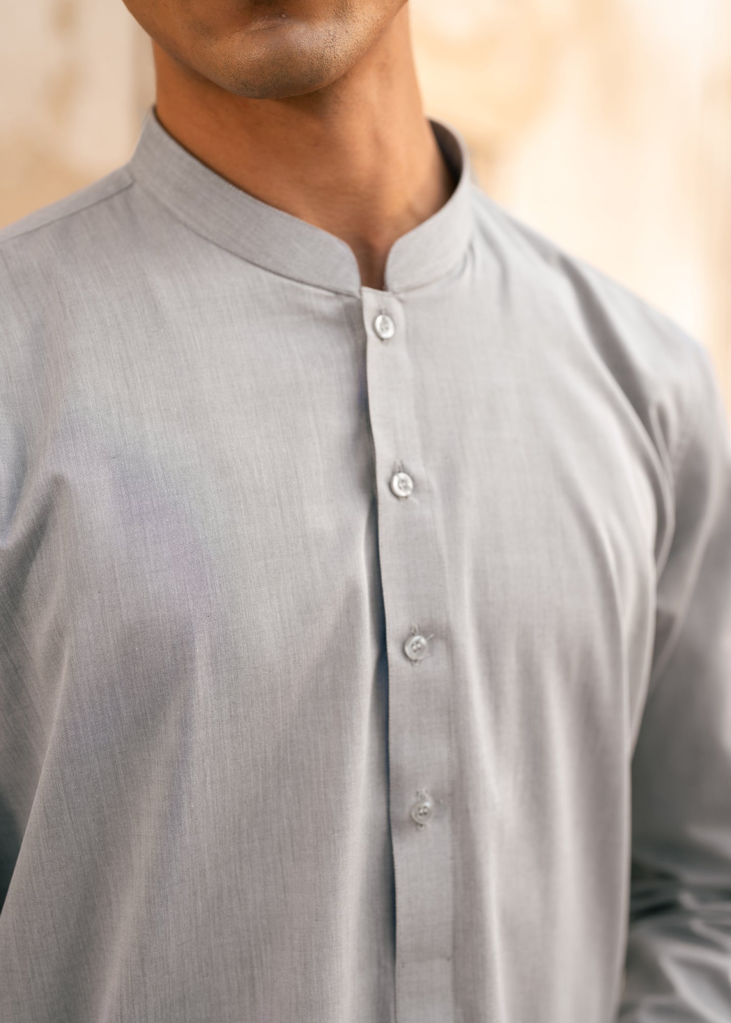 cotton Shalwar Kameez in Grey