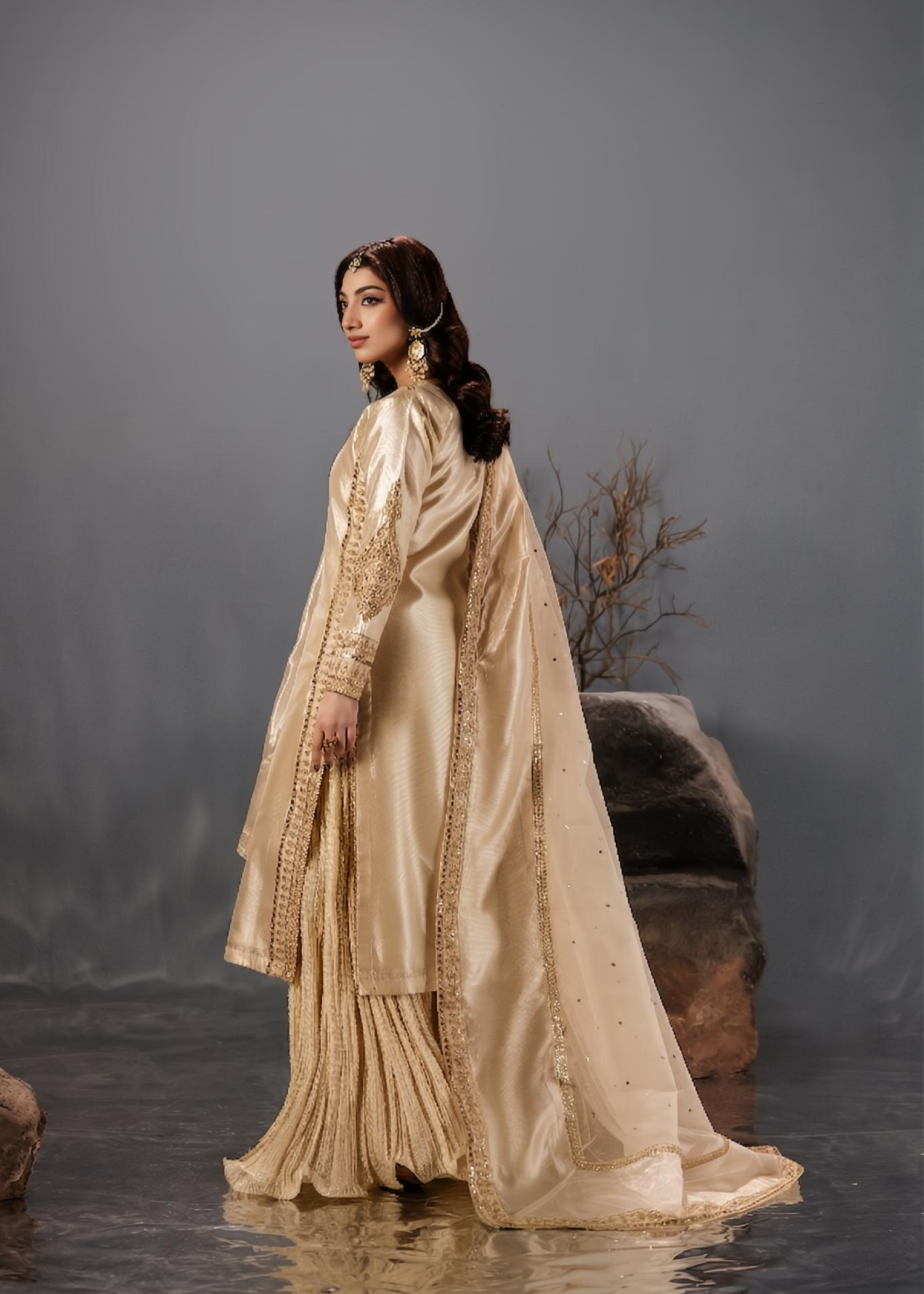 tissue Sharara in Champagne