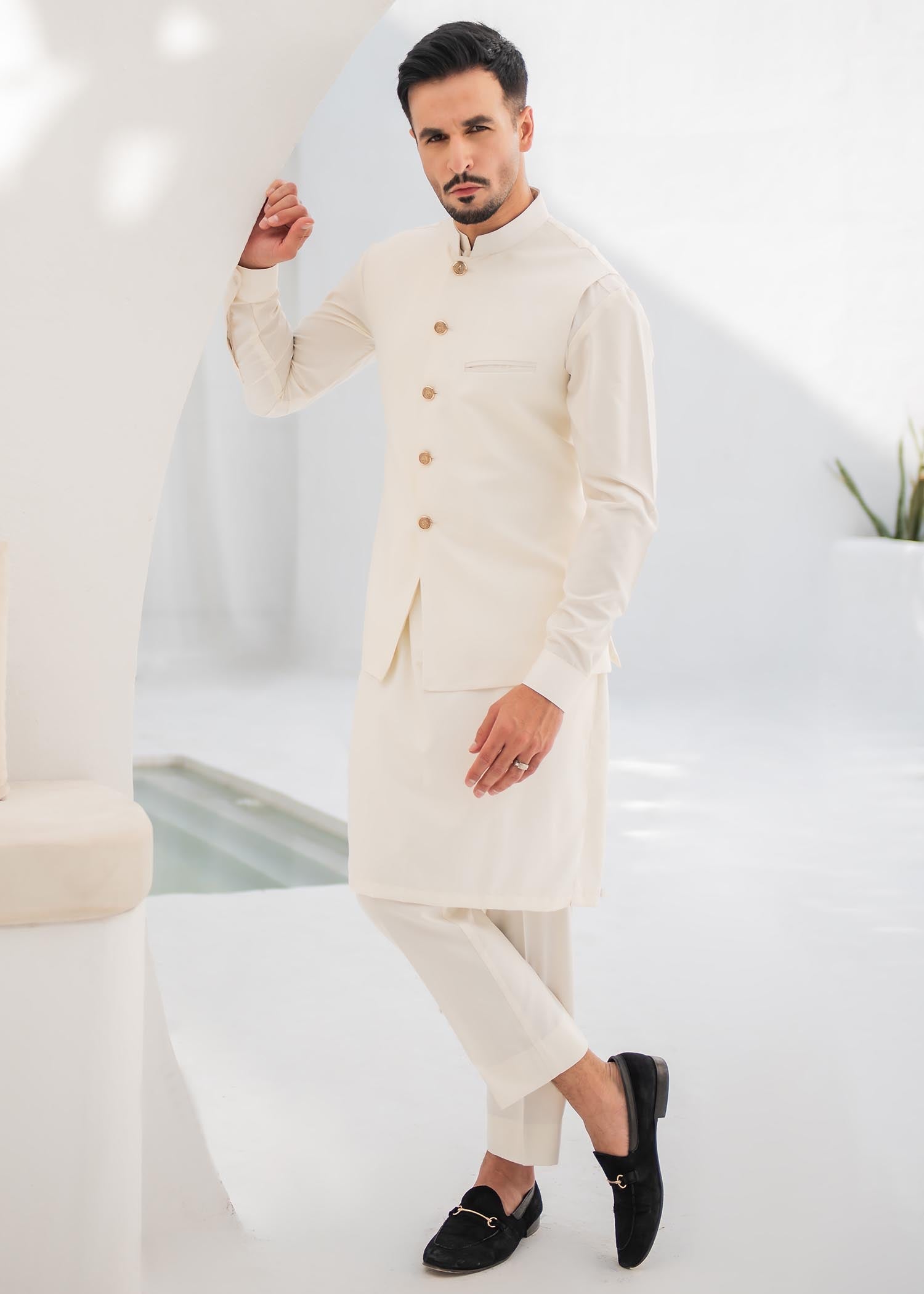 boski Waistcoat in Cream