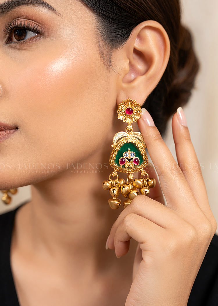 Earrings in Mari gold Color by - Trendy Women Earrings MXA3135