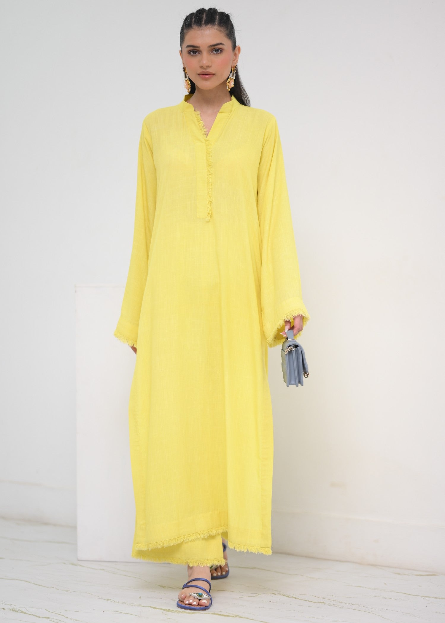 irish linen Co ord Sets in Yellow