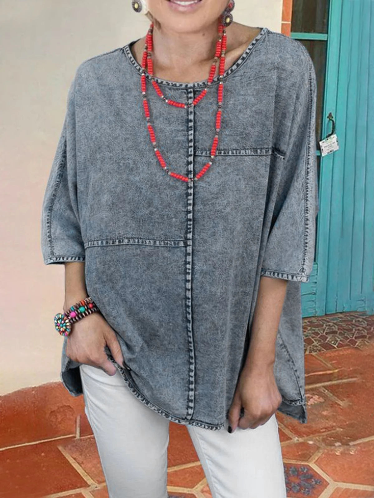 BELLA DENIM BLOUSE
