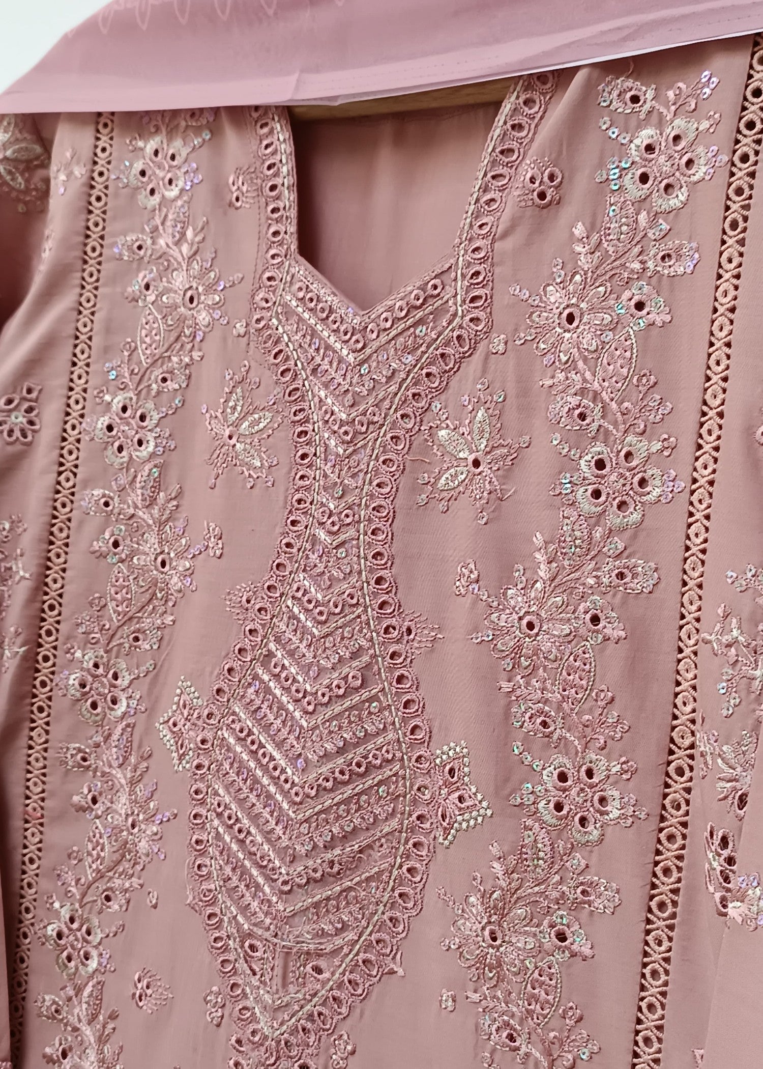 cotton Kurta Set in Pale pink
