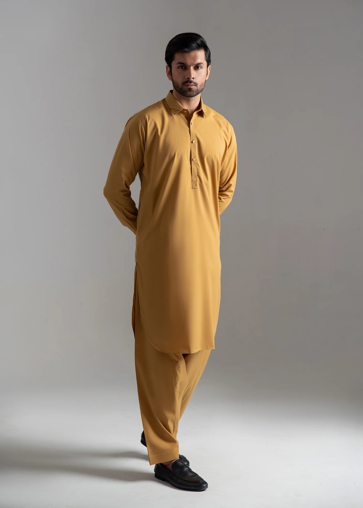 wash & wear Shalwar Kameez in Goldenrod