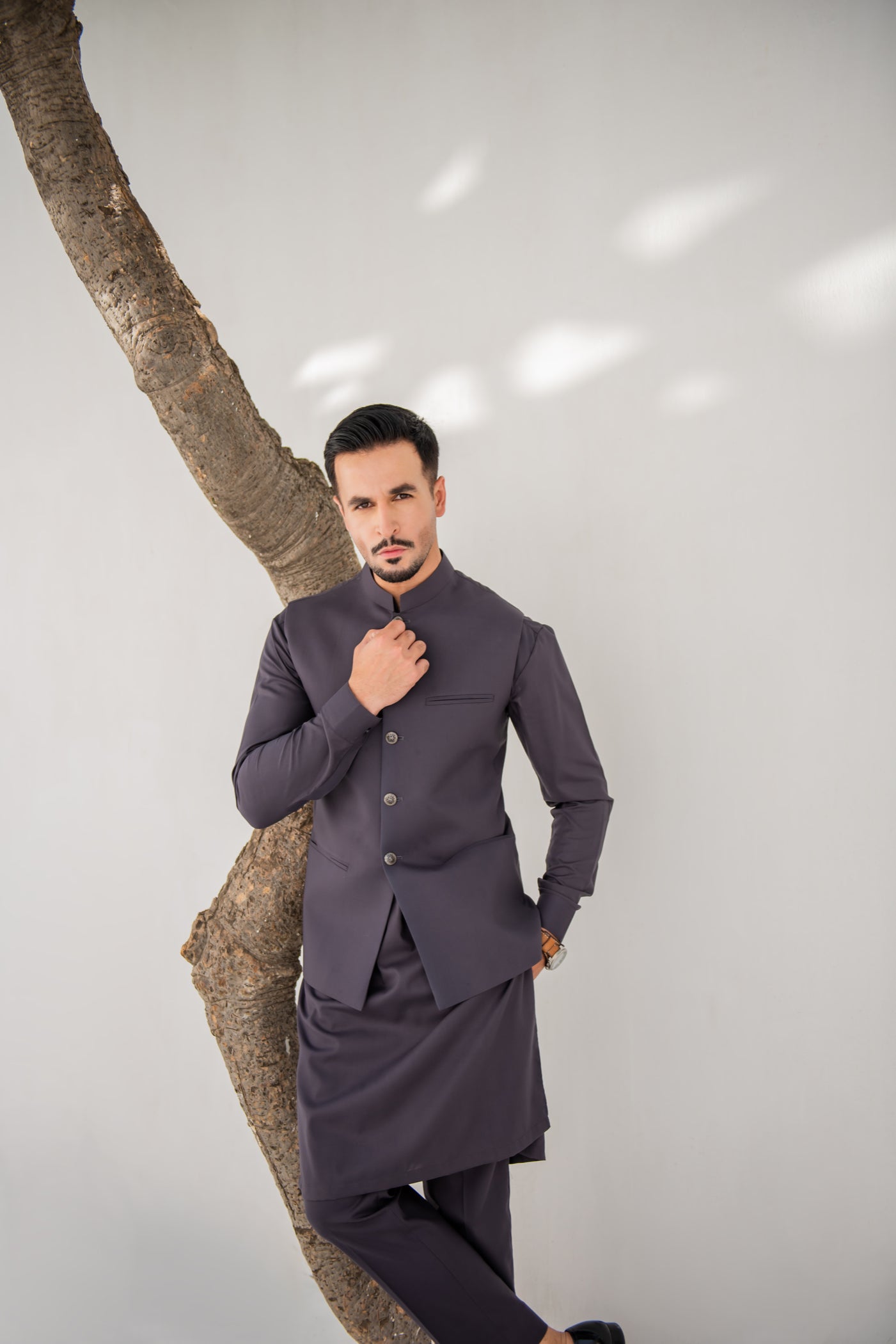 wash & wear Waistcoat in Grey