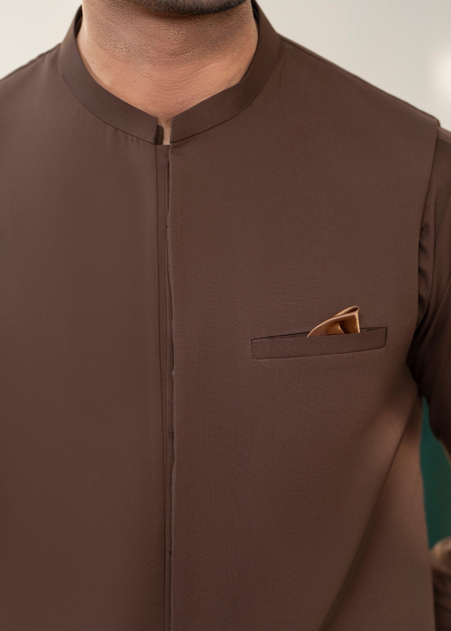 wash & wear Waistcoat in Coffee brown by Black Pearl