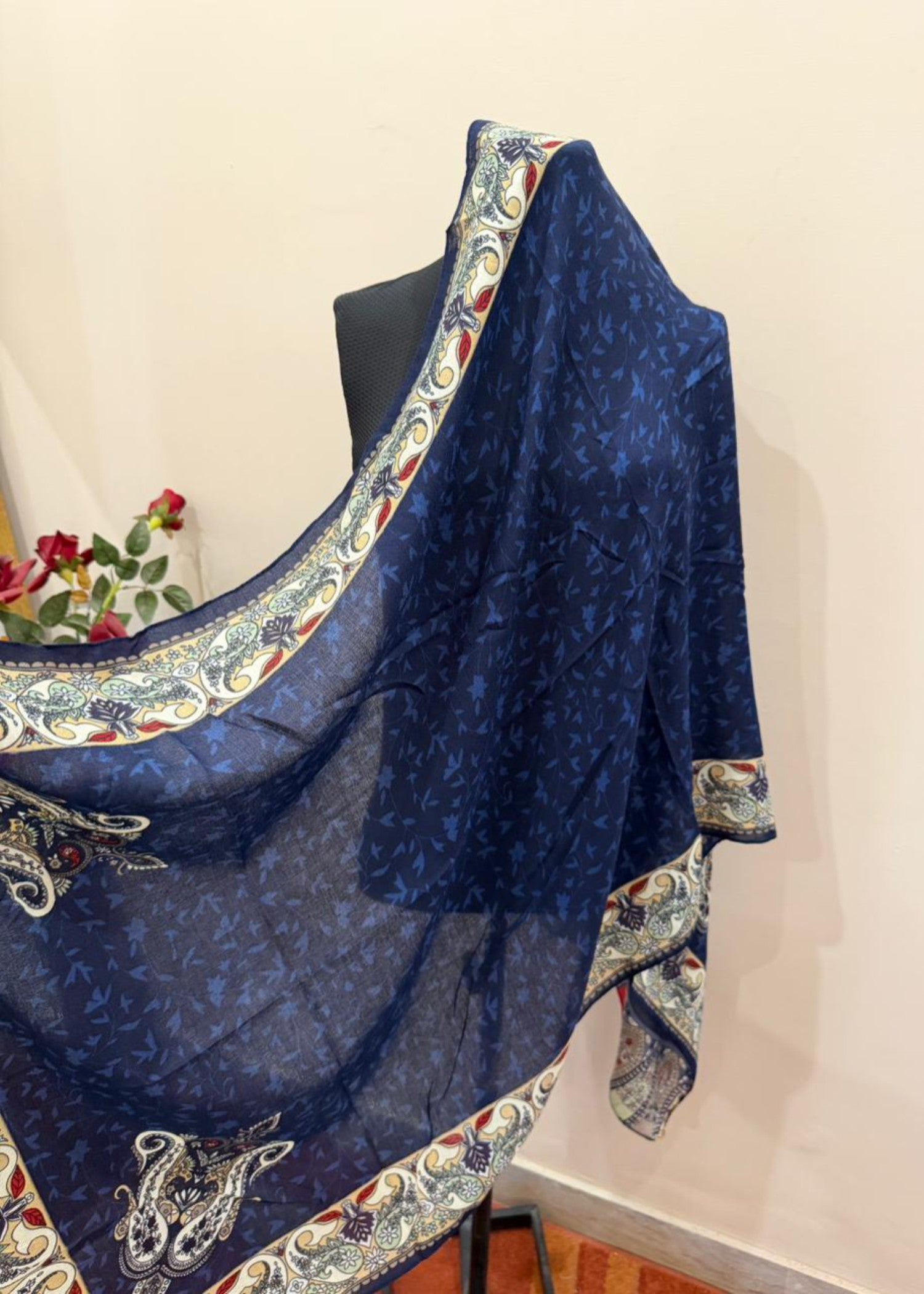 viscose Hijab in Dark blue
