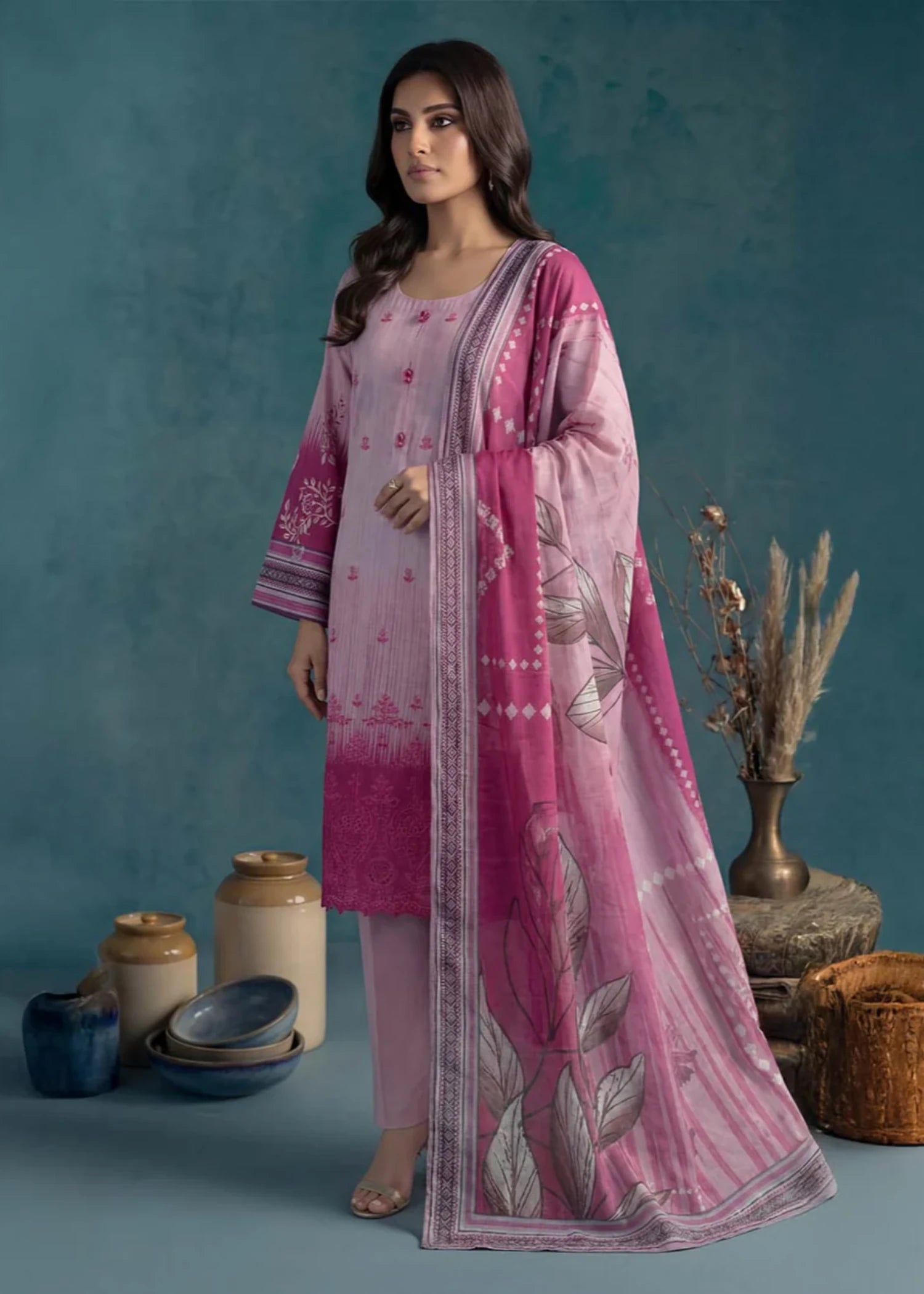 lawn Unstitched in Blush