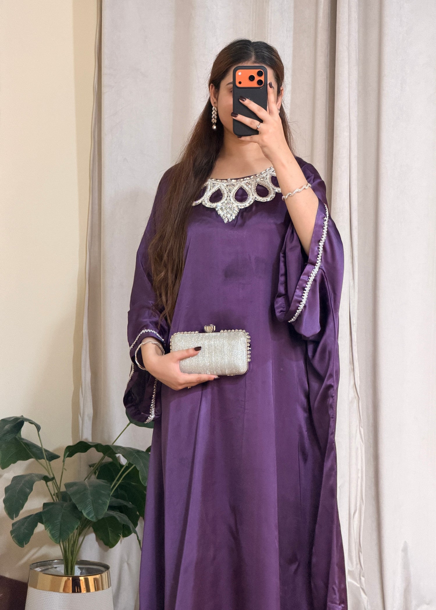 charmuse/shamooz Kaftan in Indigo