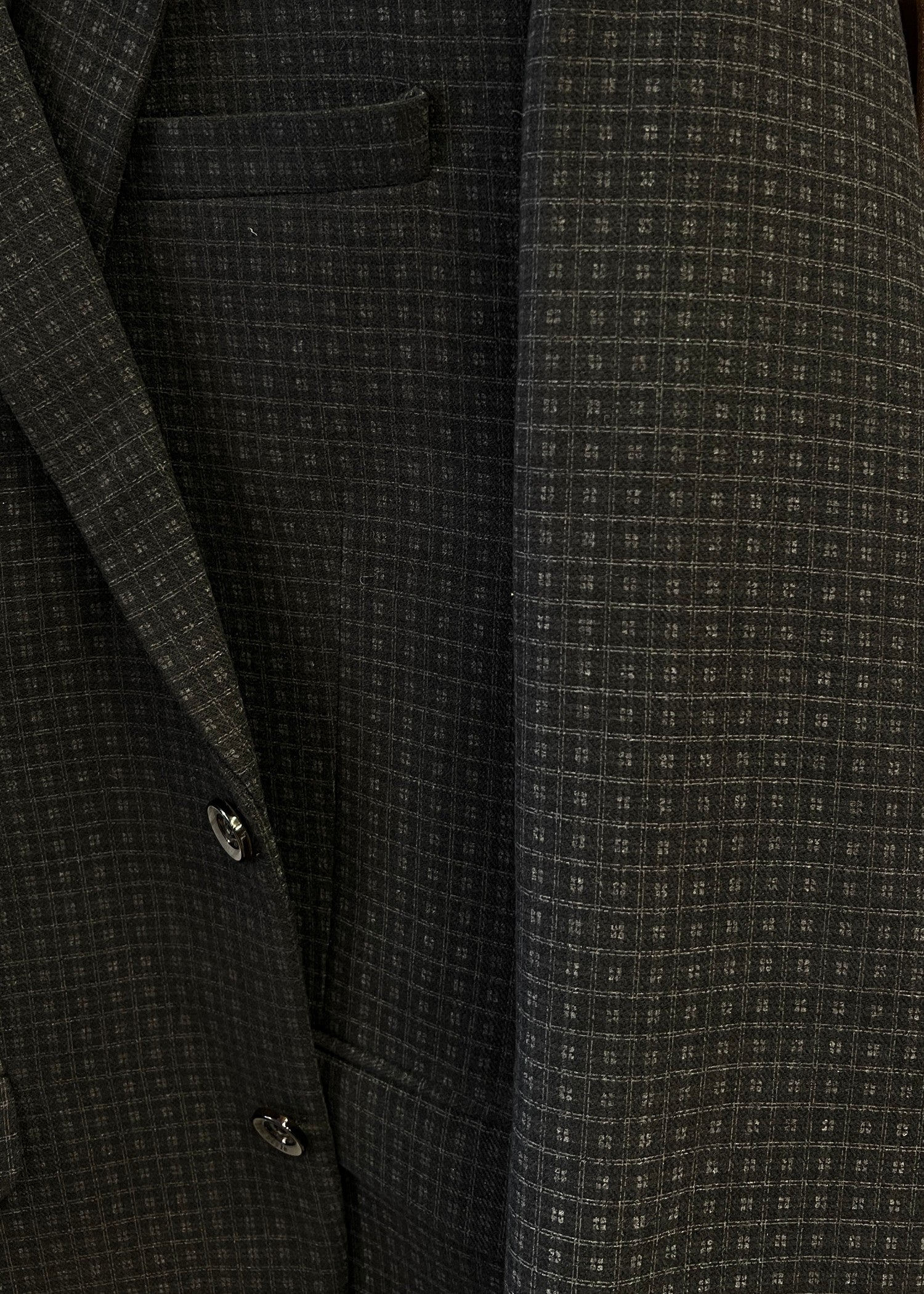 wool Blazer in Black, grey
