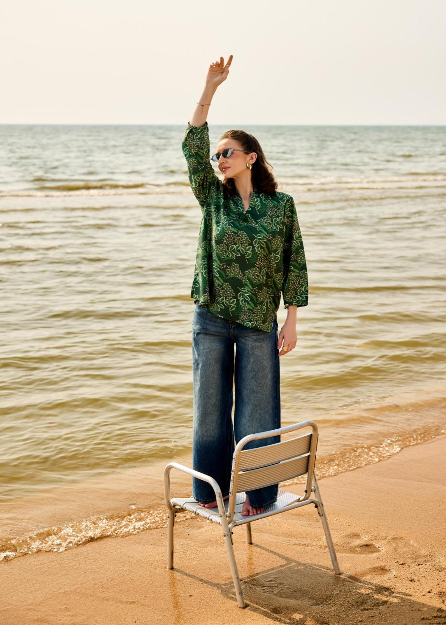 lawn Tunic in Green