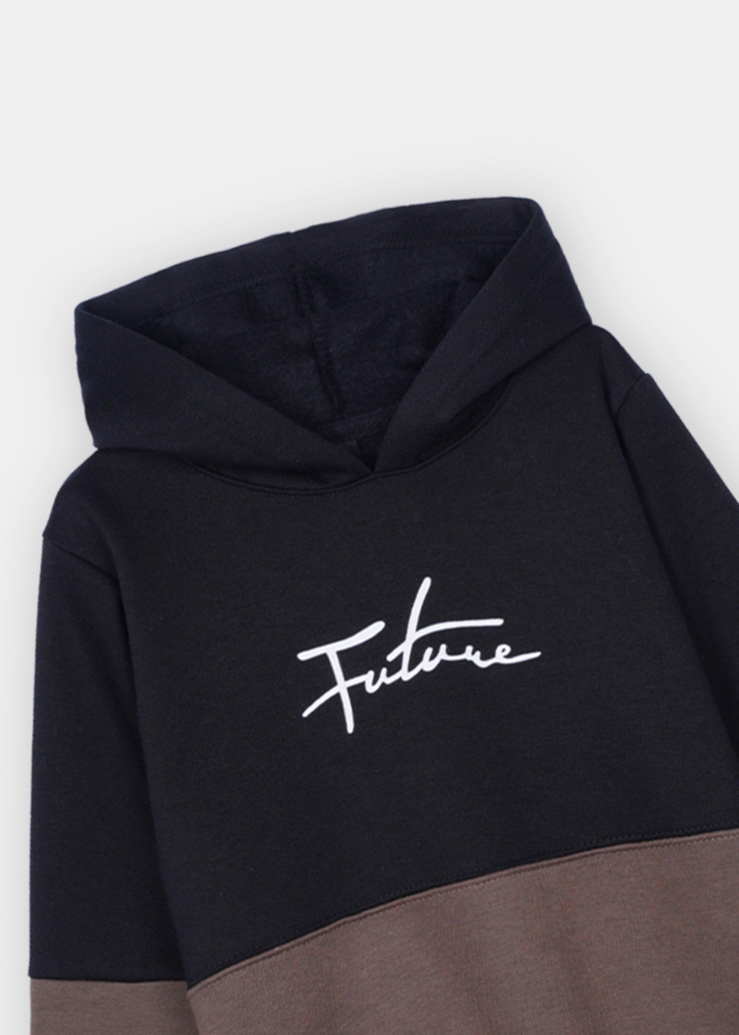 fleece Tracksuit in Black, brown
