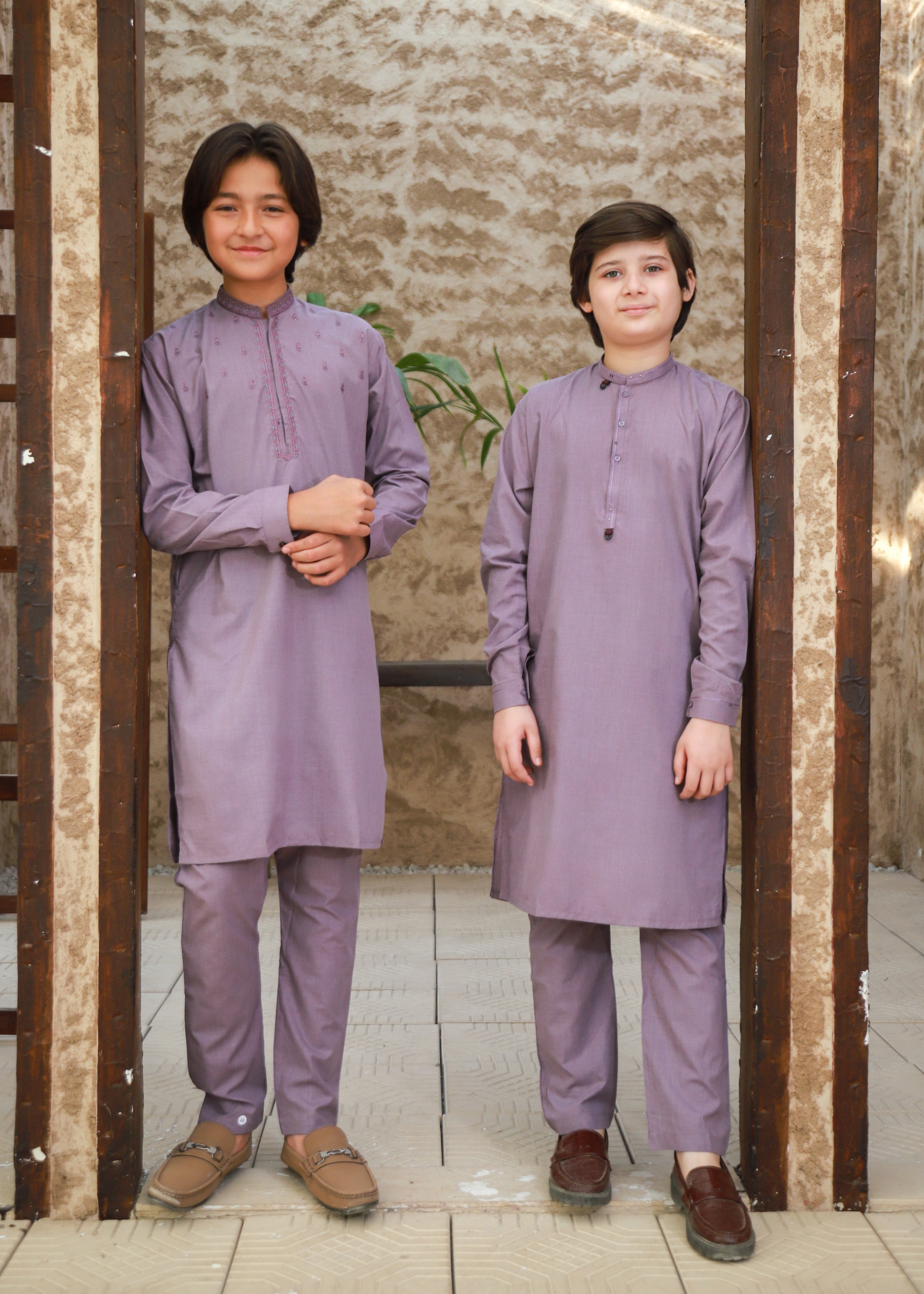 wash & wear Kurta Set in Wisteria