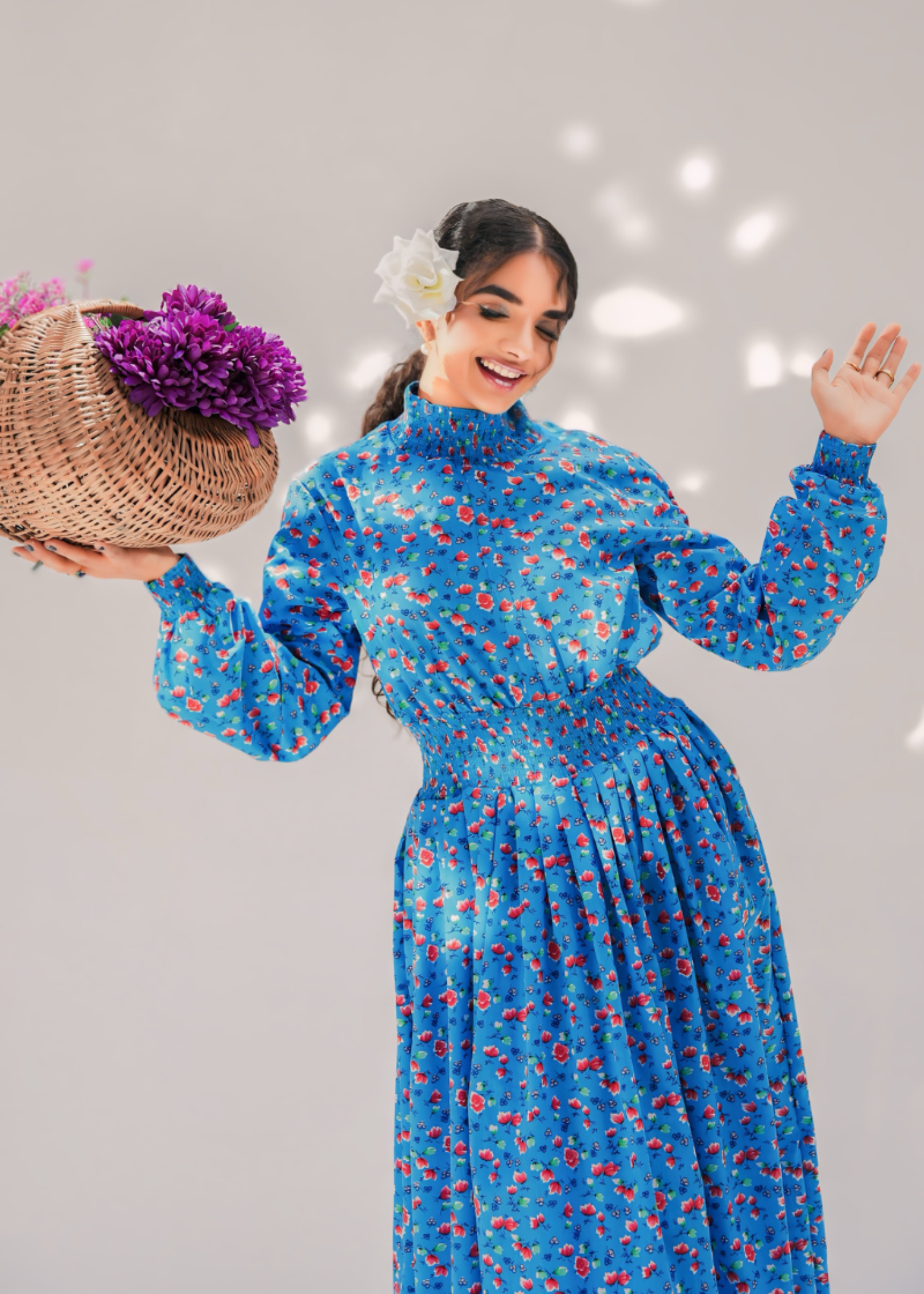 cotton Dress in Blue