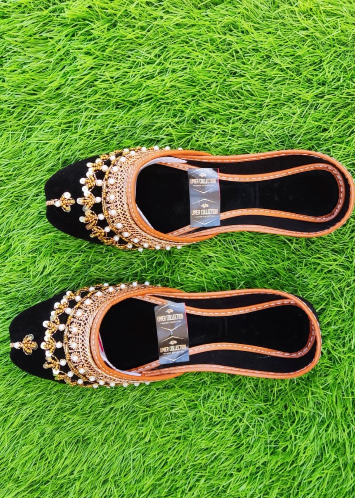 Khussa in Black by - High Quality Women Khussa EUU1494